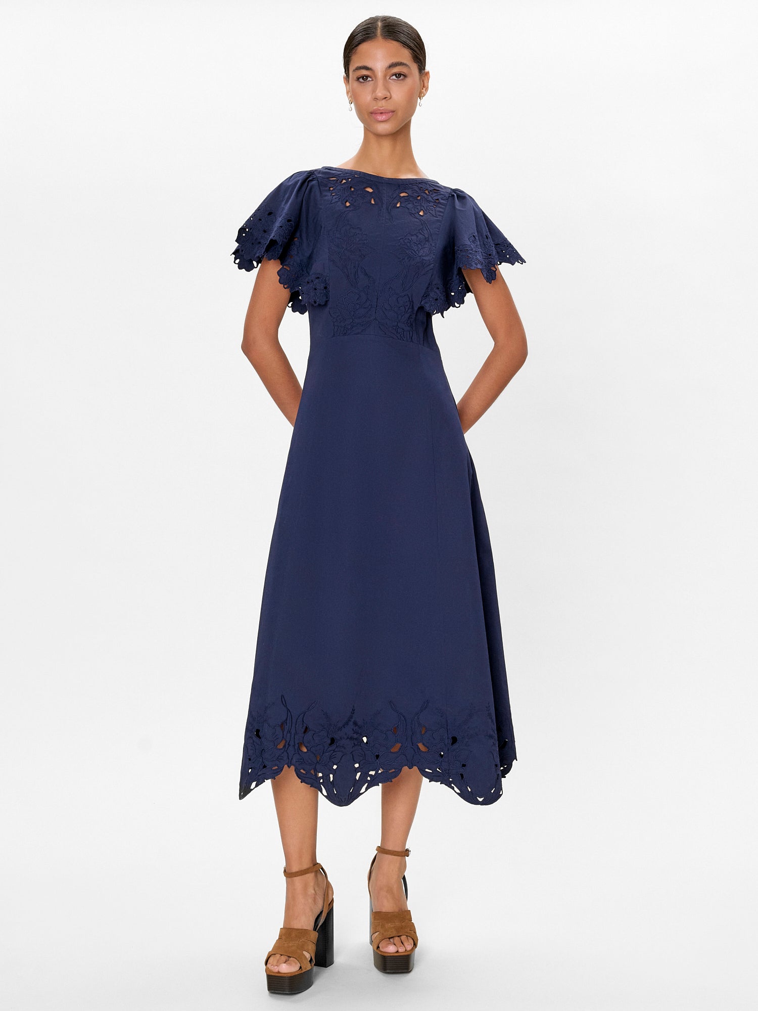  Rachelle Dress in Maritime Blue by Rebecca Taylor