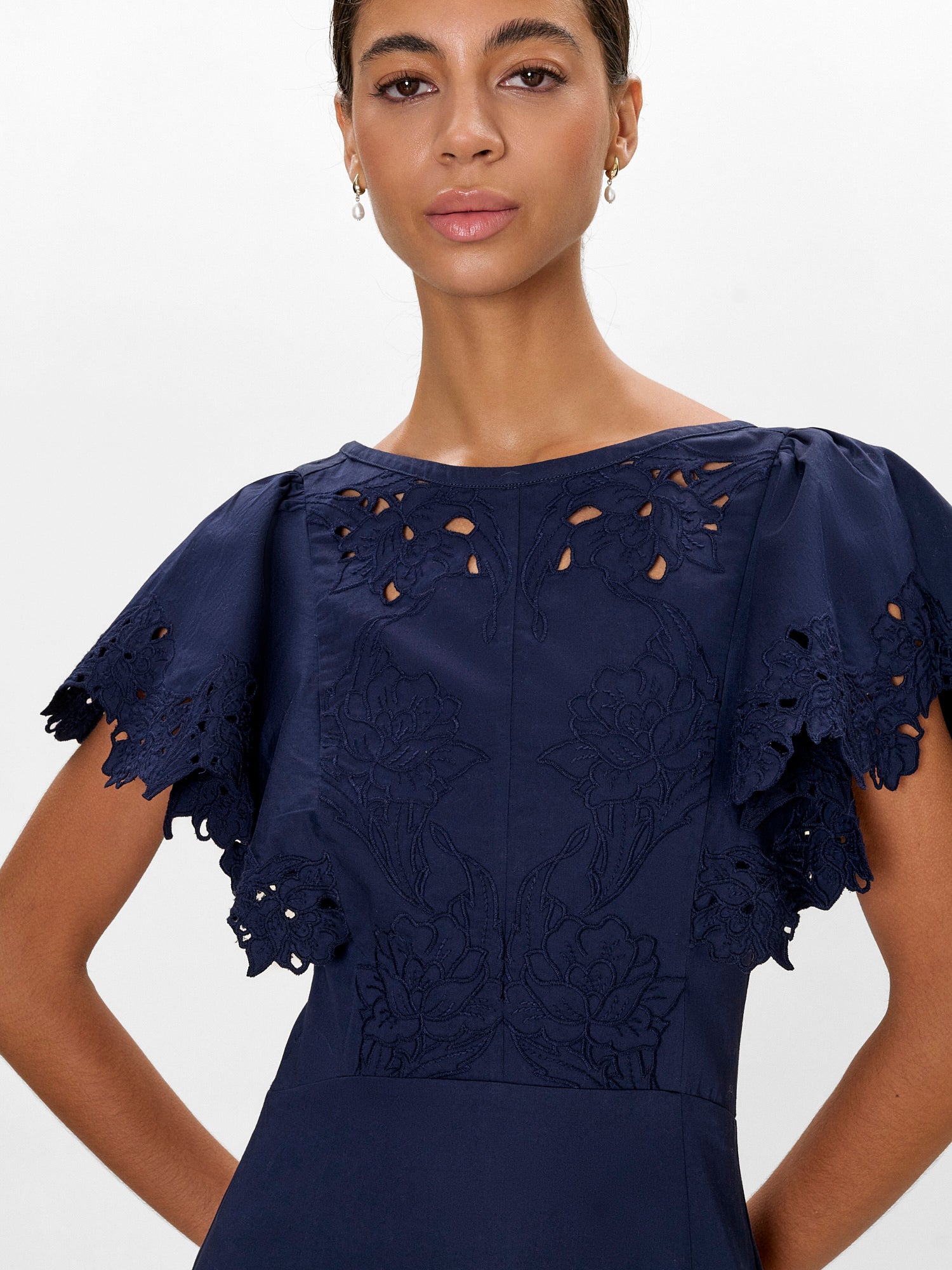 chinese dress ladies Lace handkerchief hem dress