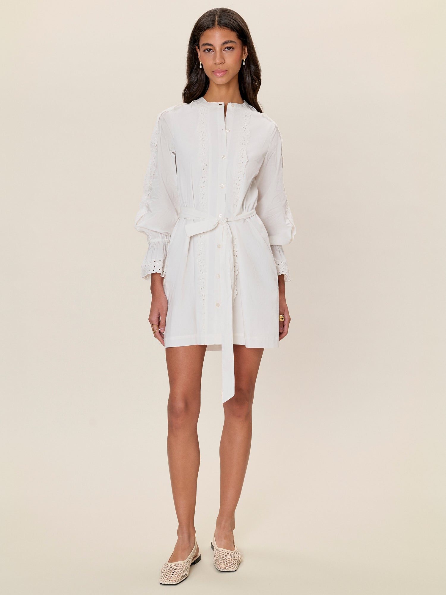  Lorelai Tunic Dress in Ivory by Rebecca Taylor