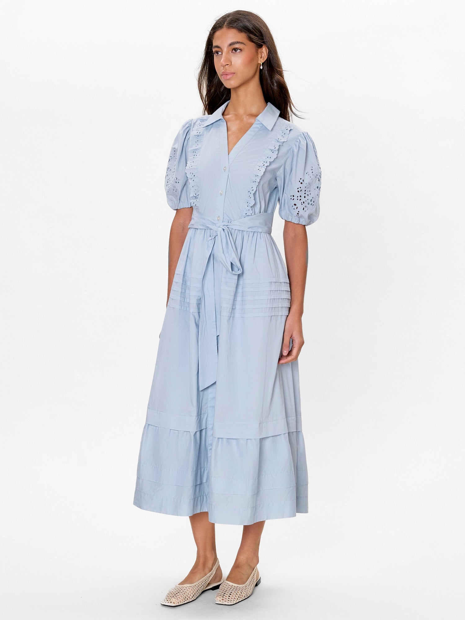  Lorelai Shirt Dress in Chambray by Rebecca Taylor