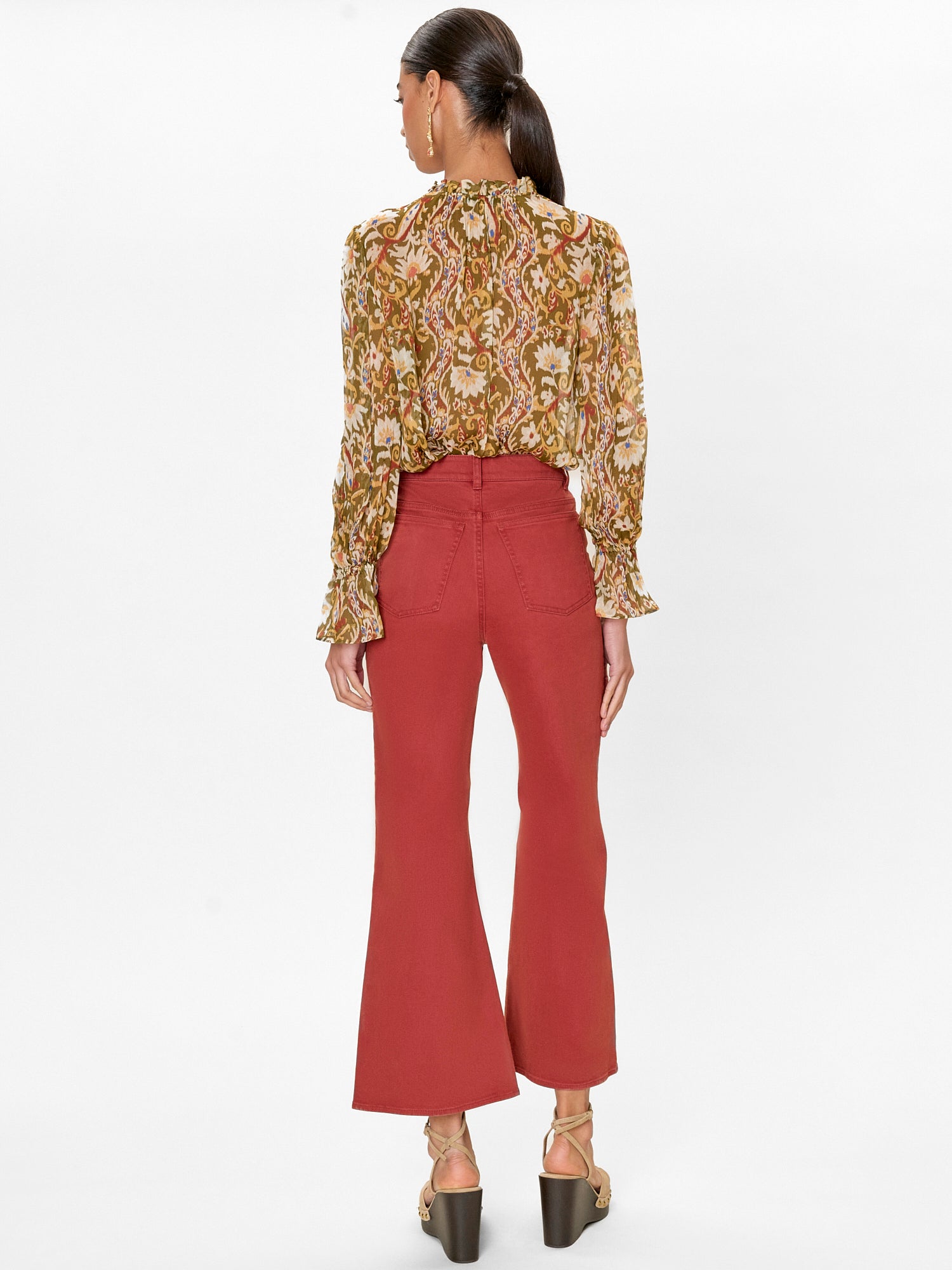  Remi Stretch Kick Flare in Burnt Sienna by Rebecca Taylor