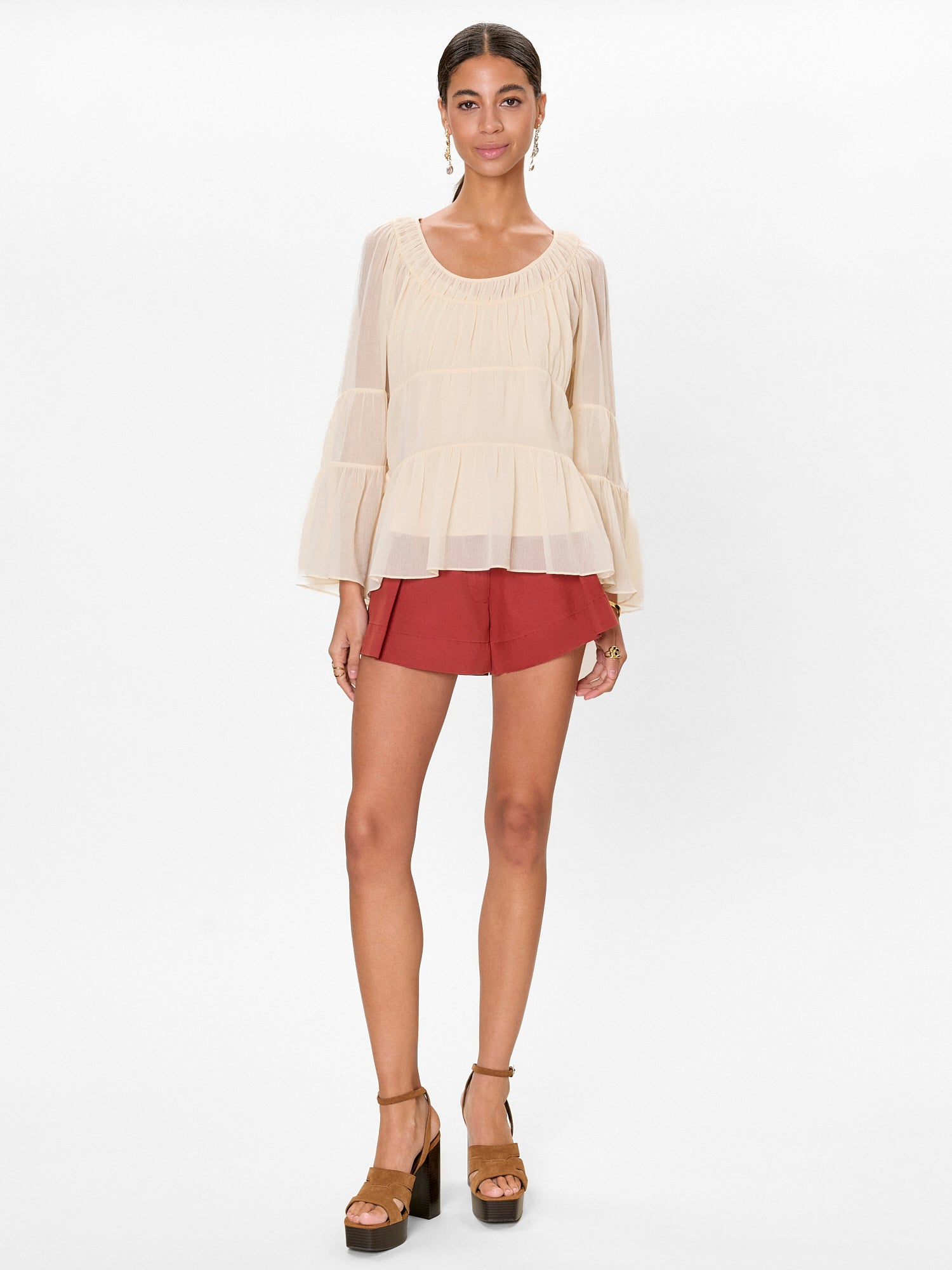  Skye Blouse in Cream by Rebecca Taylor