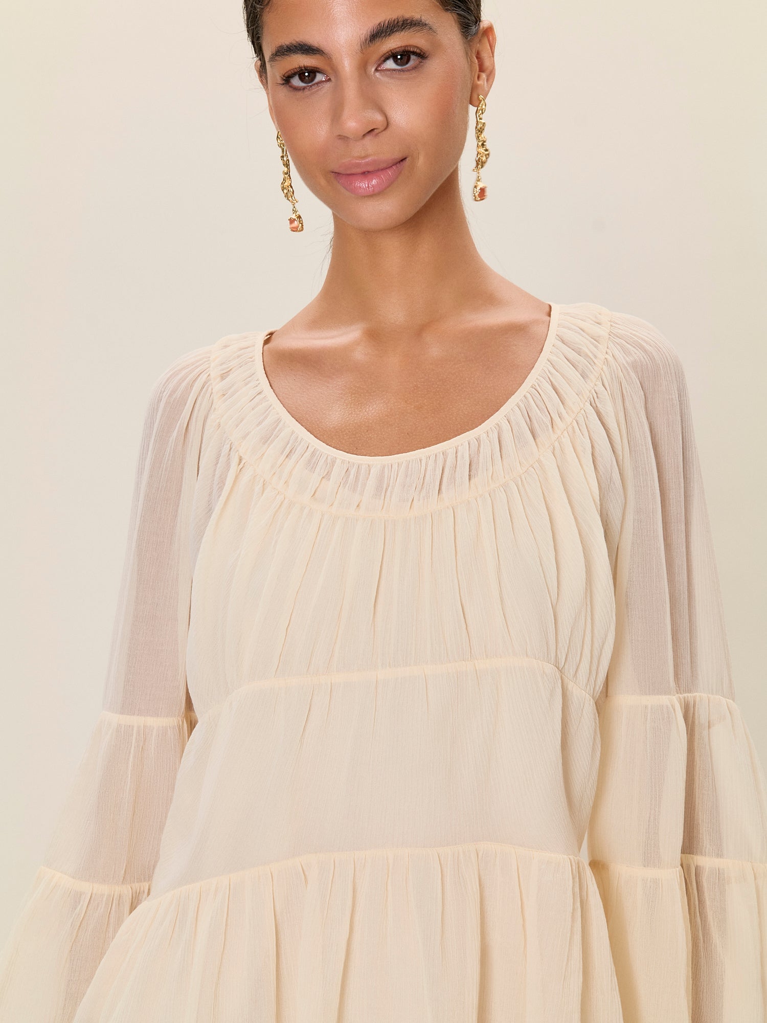  Skye Blouse in Cream by Rebecca Taylor