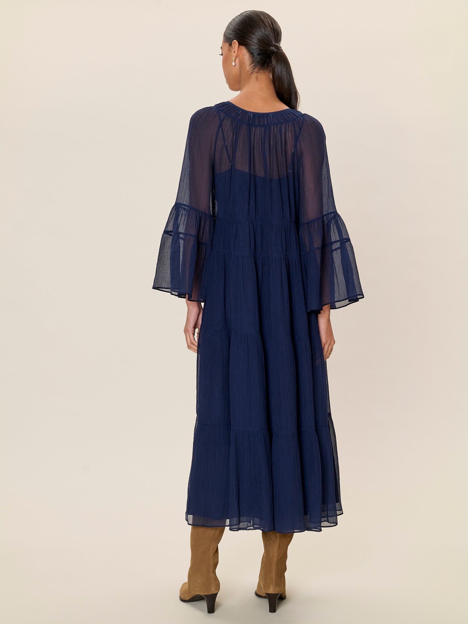  Skye Tiered Dress in Maritime Blue by Rebecca Taylor
