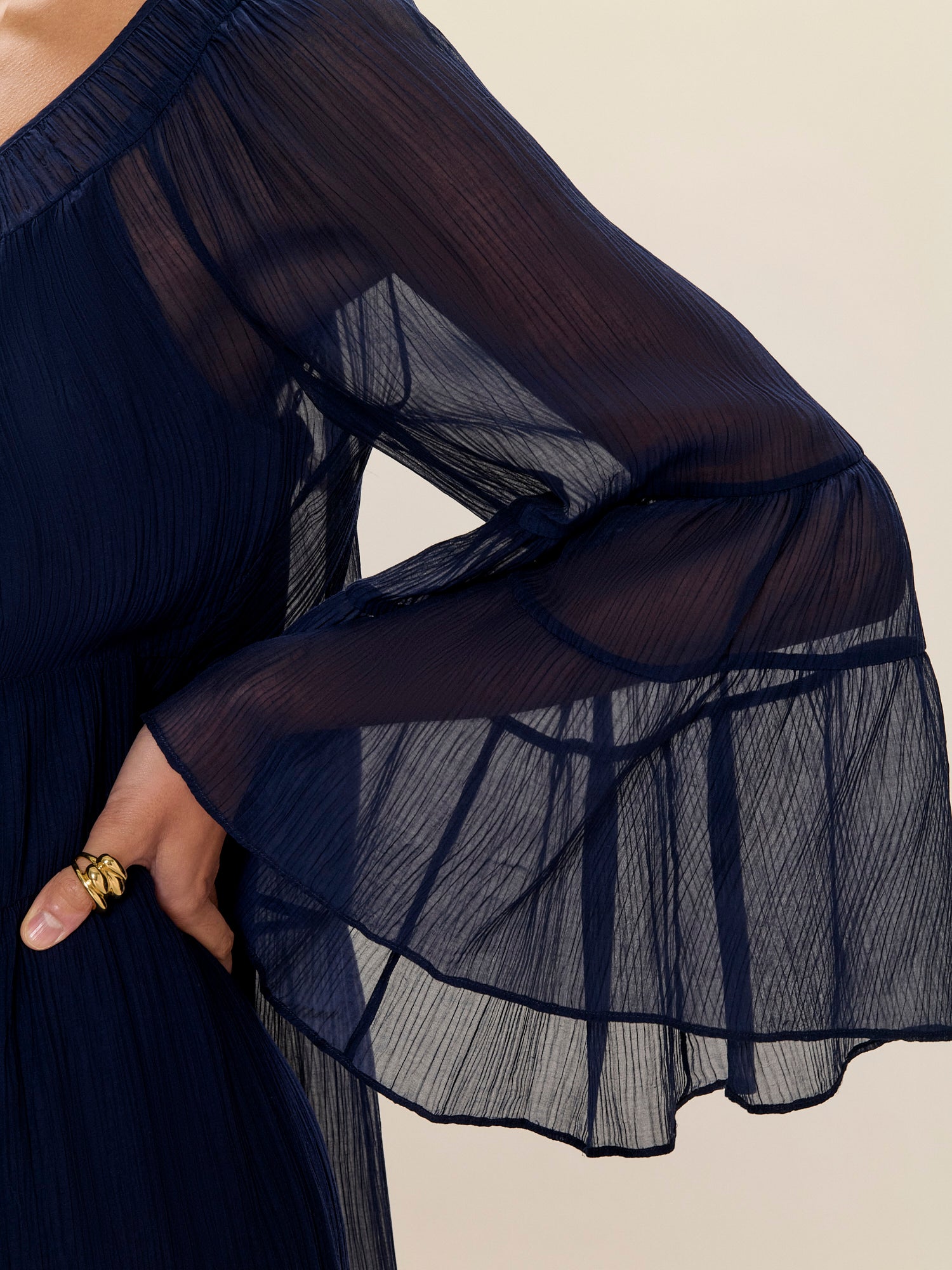  Skye Tiered Dress in Maritime Blue by Rebecca Taylor