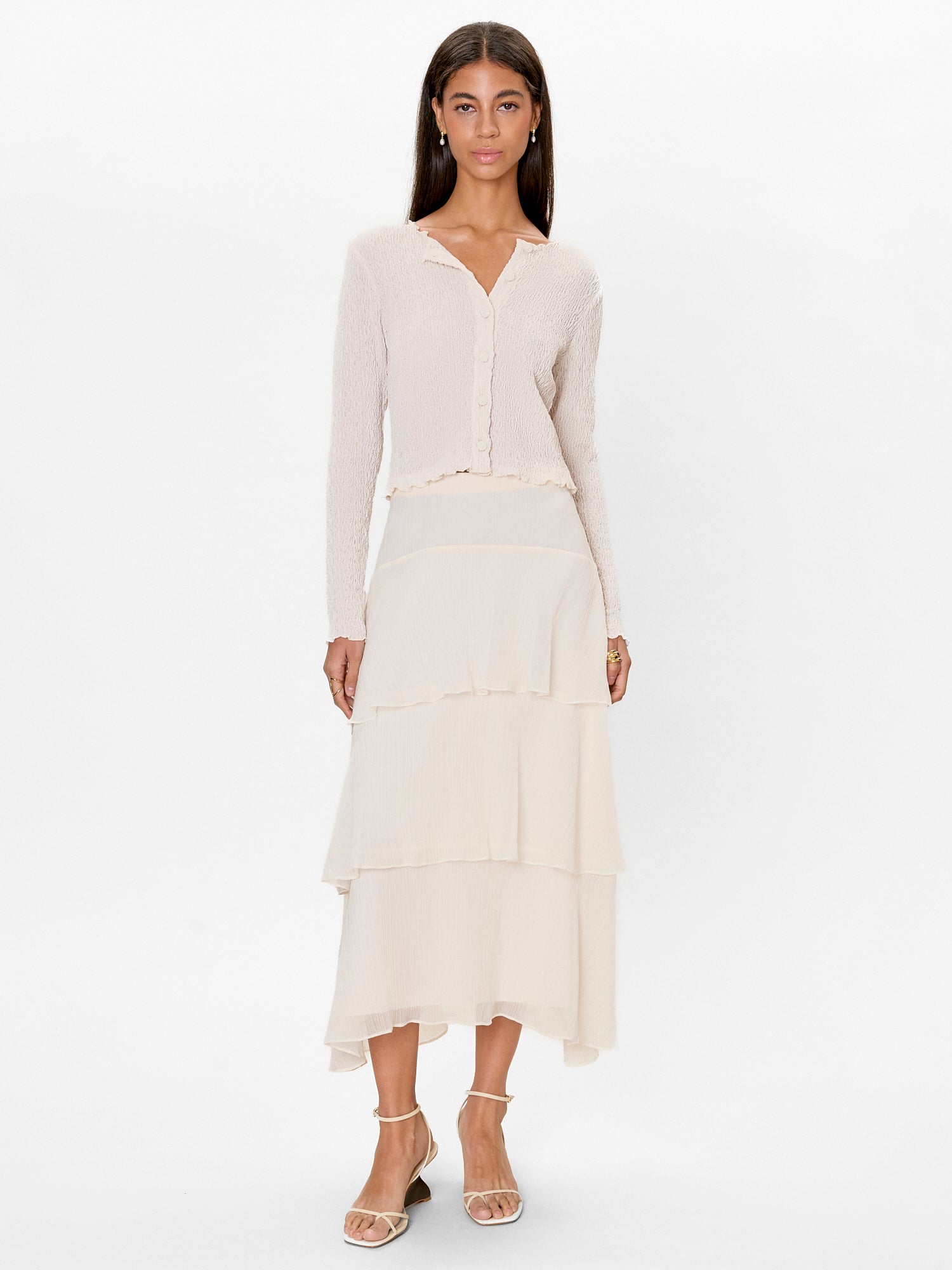  Skye Skirt in Cream by Rebecca Taylor