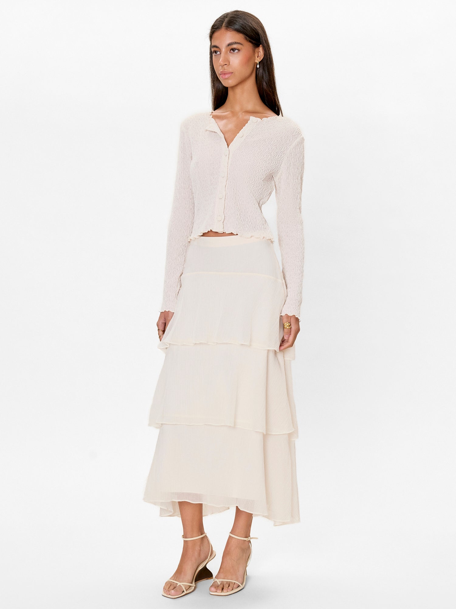  Skye Skirt in Cream by Rebecca Taylor