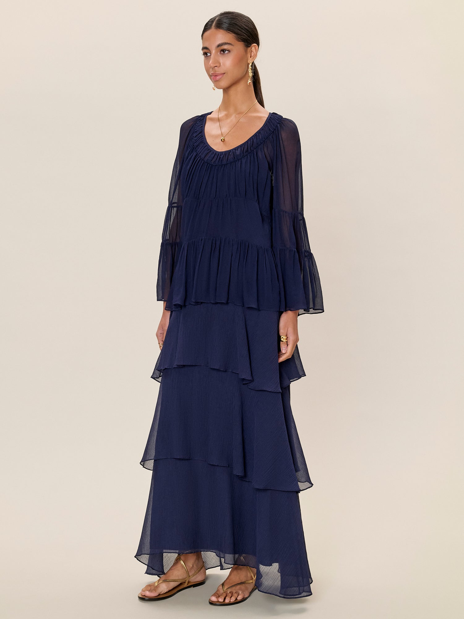  Skye Skirt in Maritime Blue by Rebecca Taylor