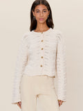 white knit sweater and cardigans 