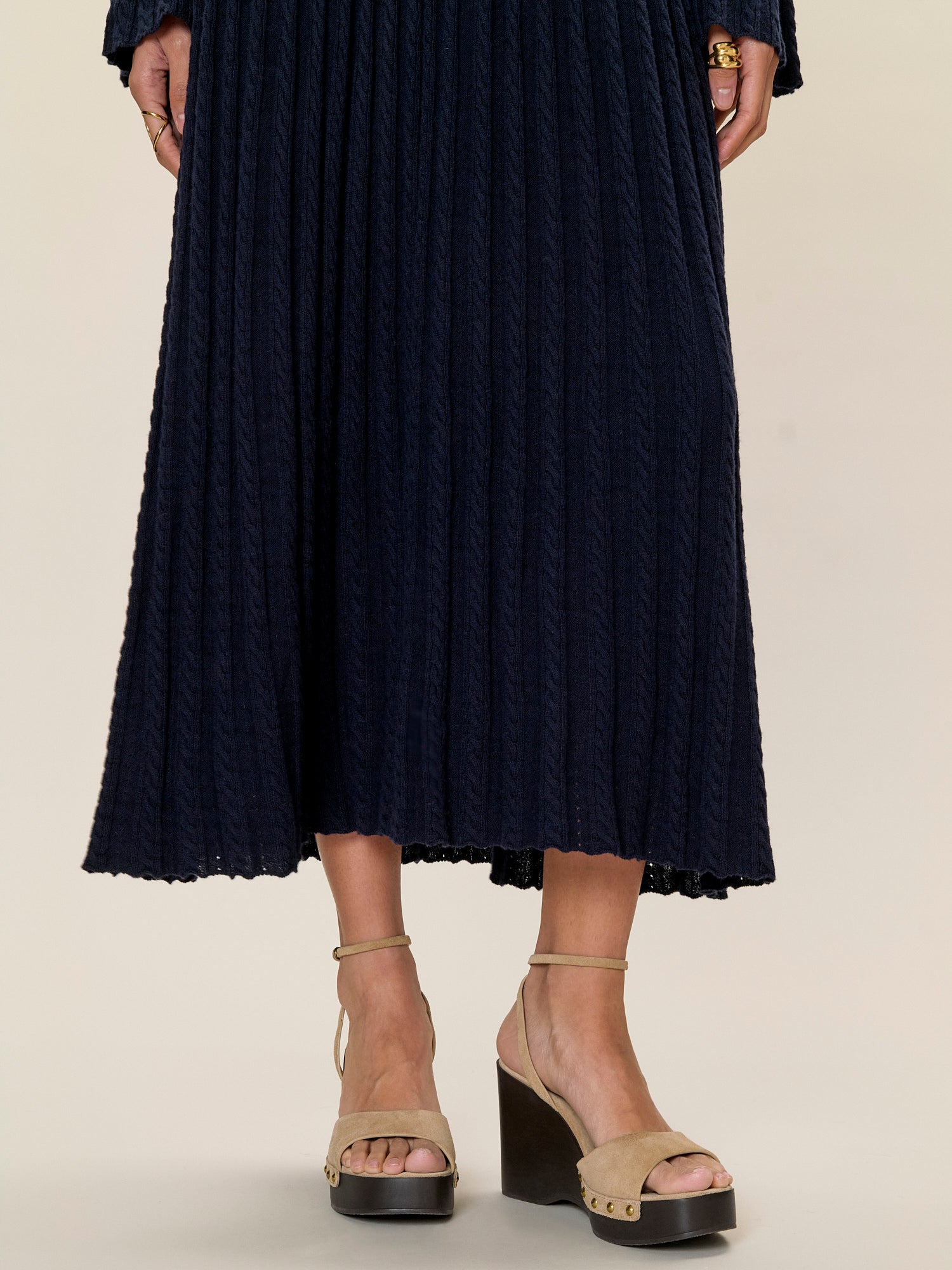 navy sweater midi dress 