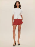 white peplum sweater for women