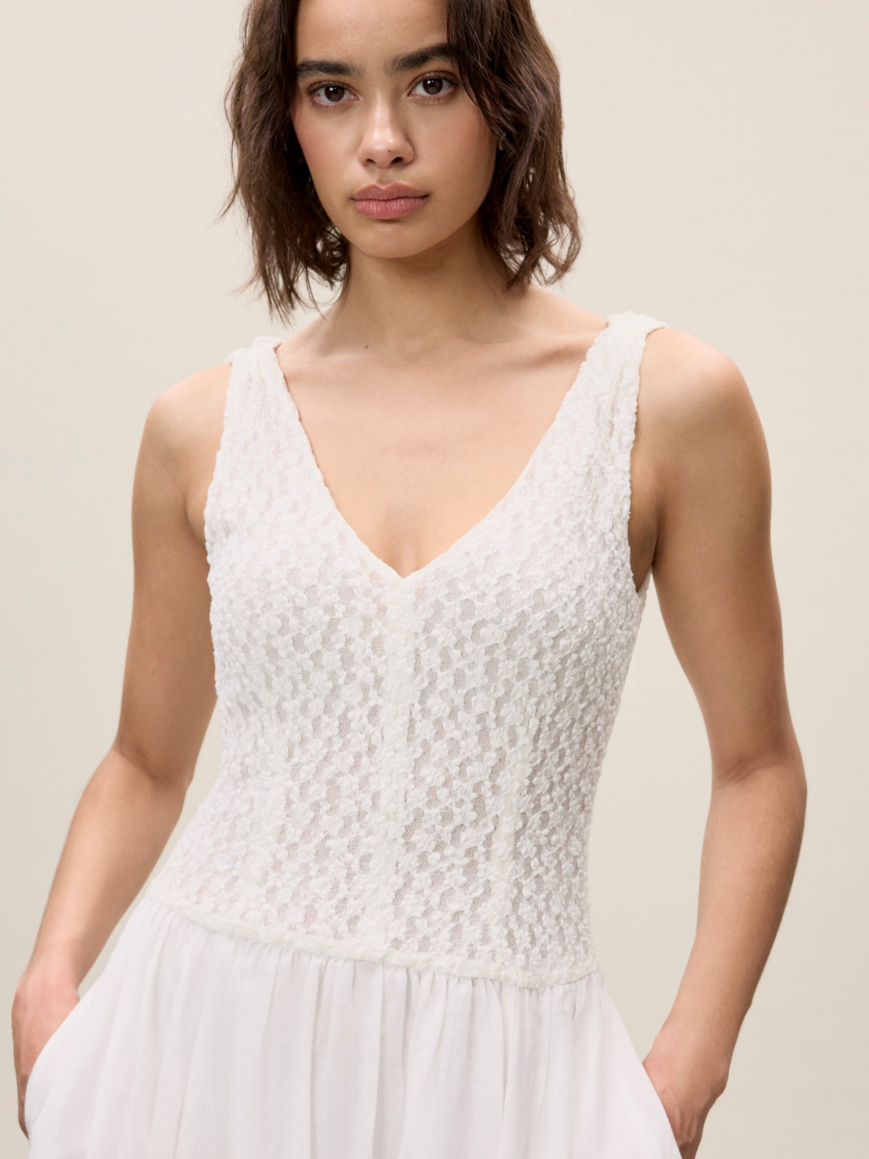 Fiona Mixed Media Dress