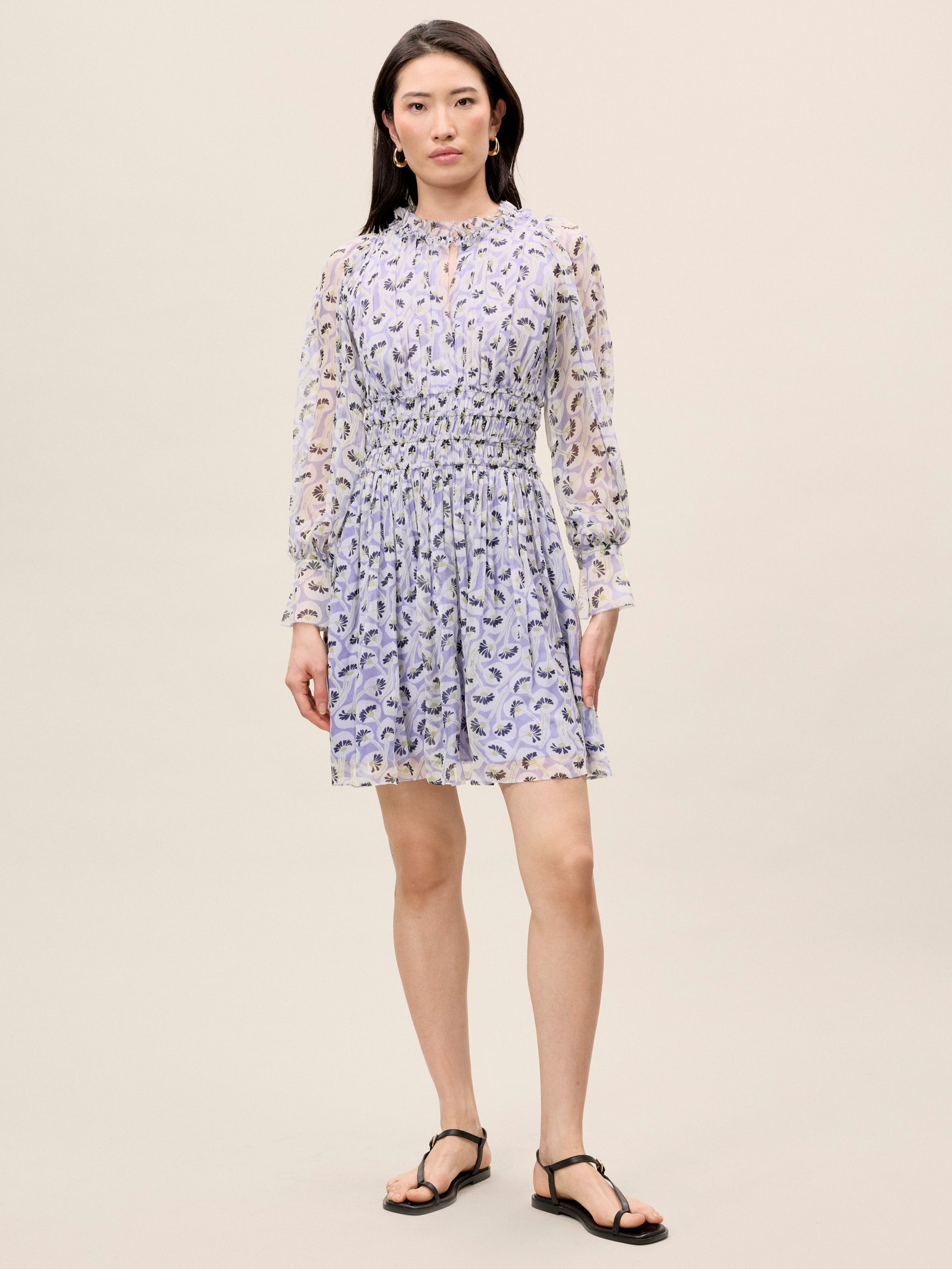 Deco Long Sleeve Dress