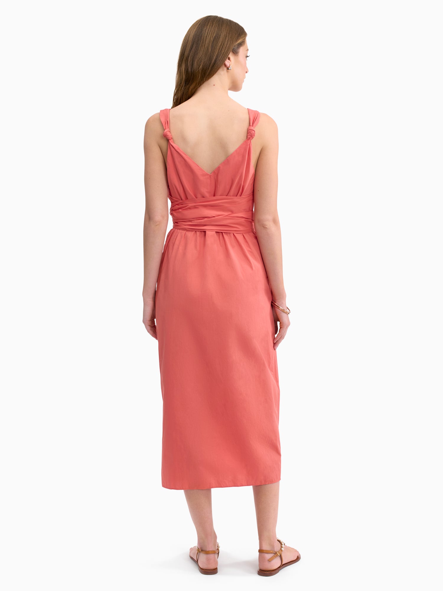  Brielle Poplin Dress in Coral Blush by Rebecca Taylor