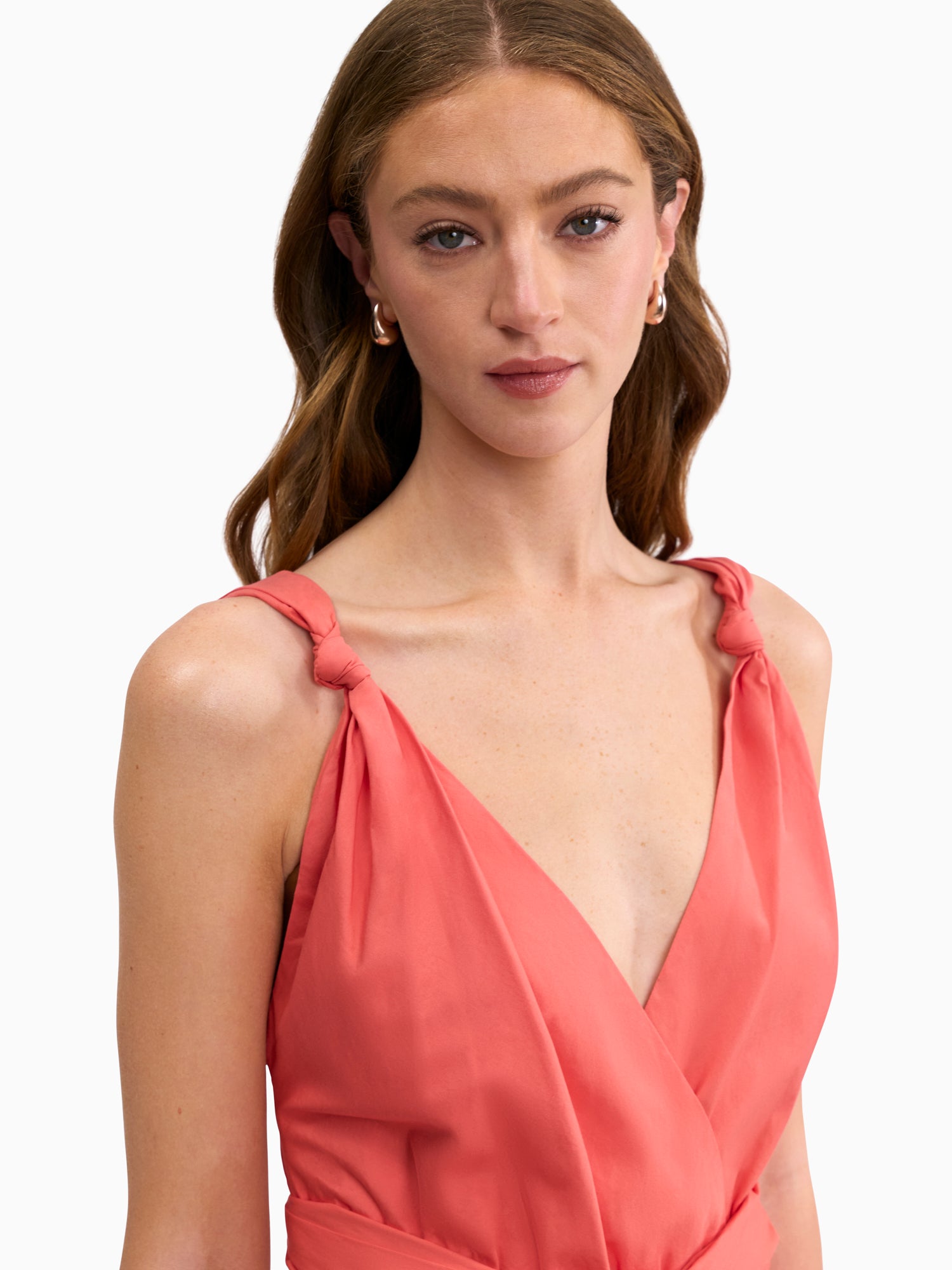  Brielle Poplin Dress in Coral Blush by Rebecca Taylor