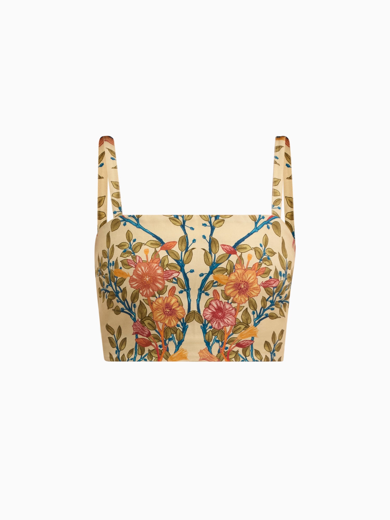  Cleo Printed Top in Buttercream Multi by Rebecca Taylor