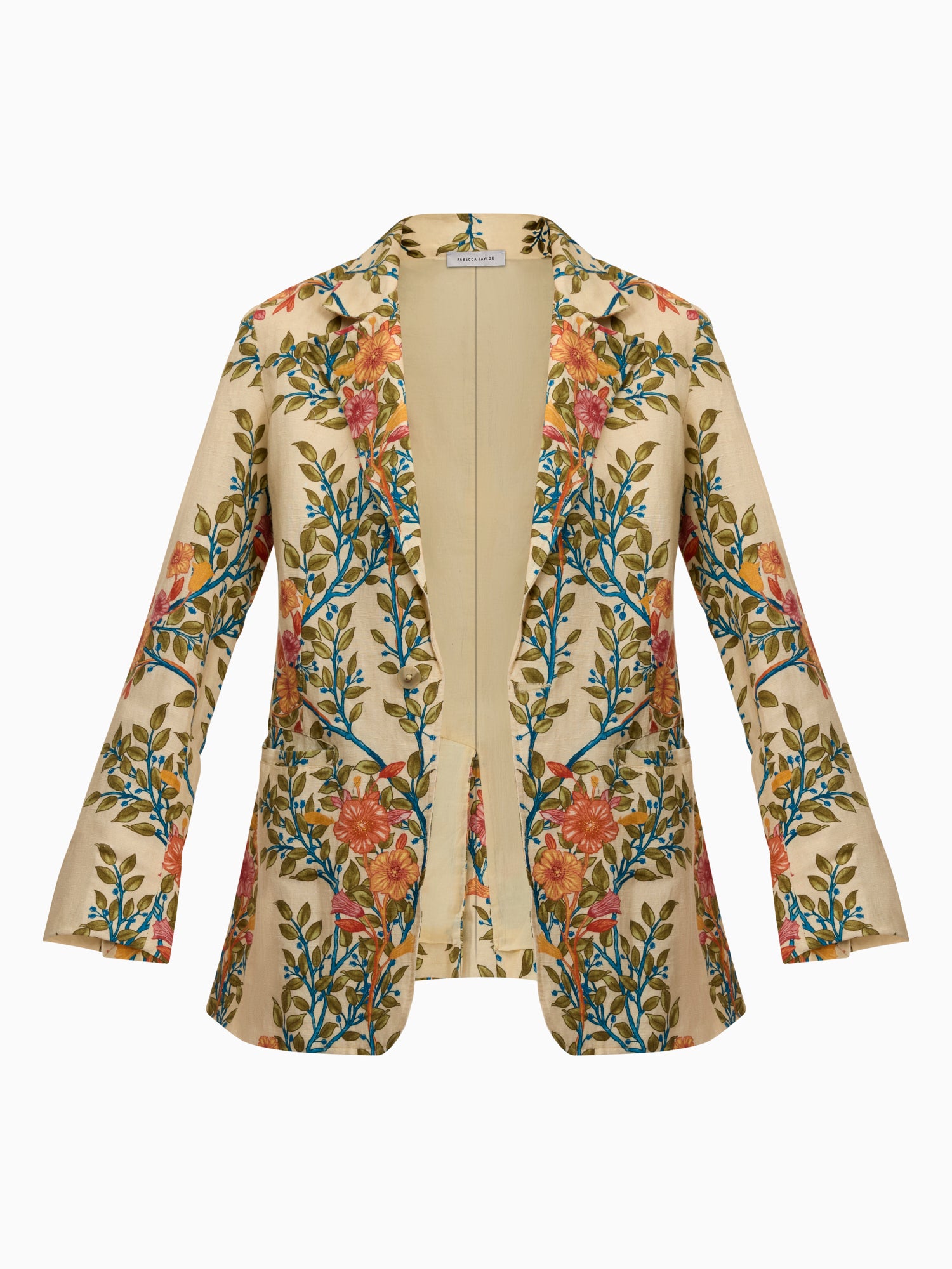  Cleo Printed Blazer in Buttercream Multi by Rebecca Taylor