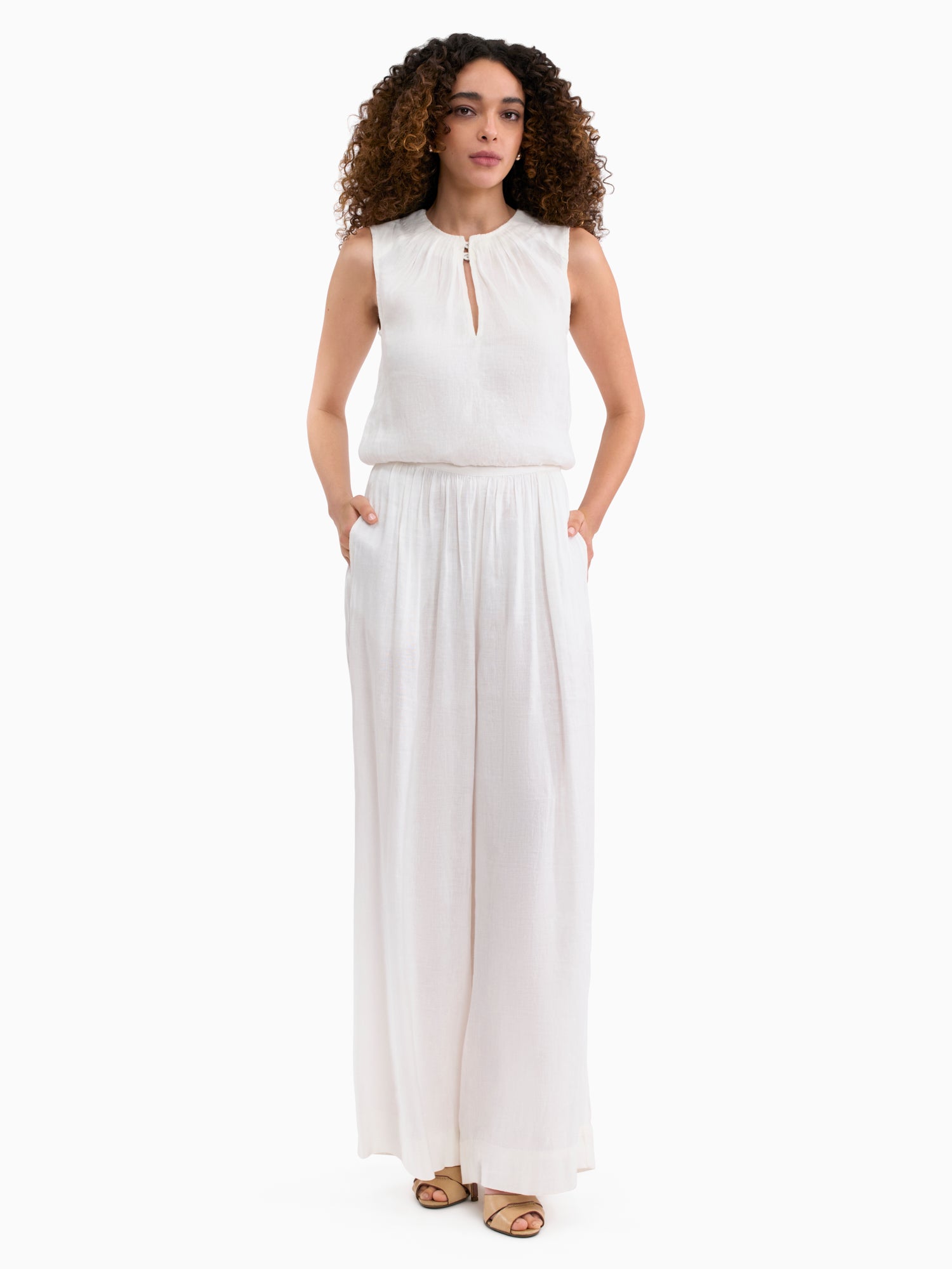  Cleo Top in Ivory by Rebecca Taylor