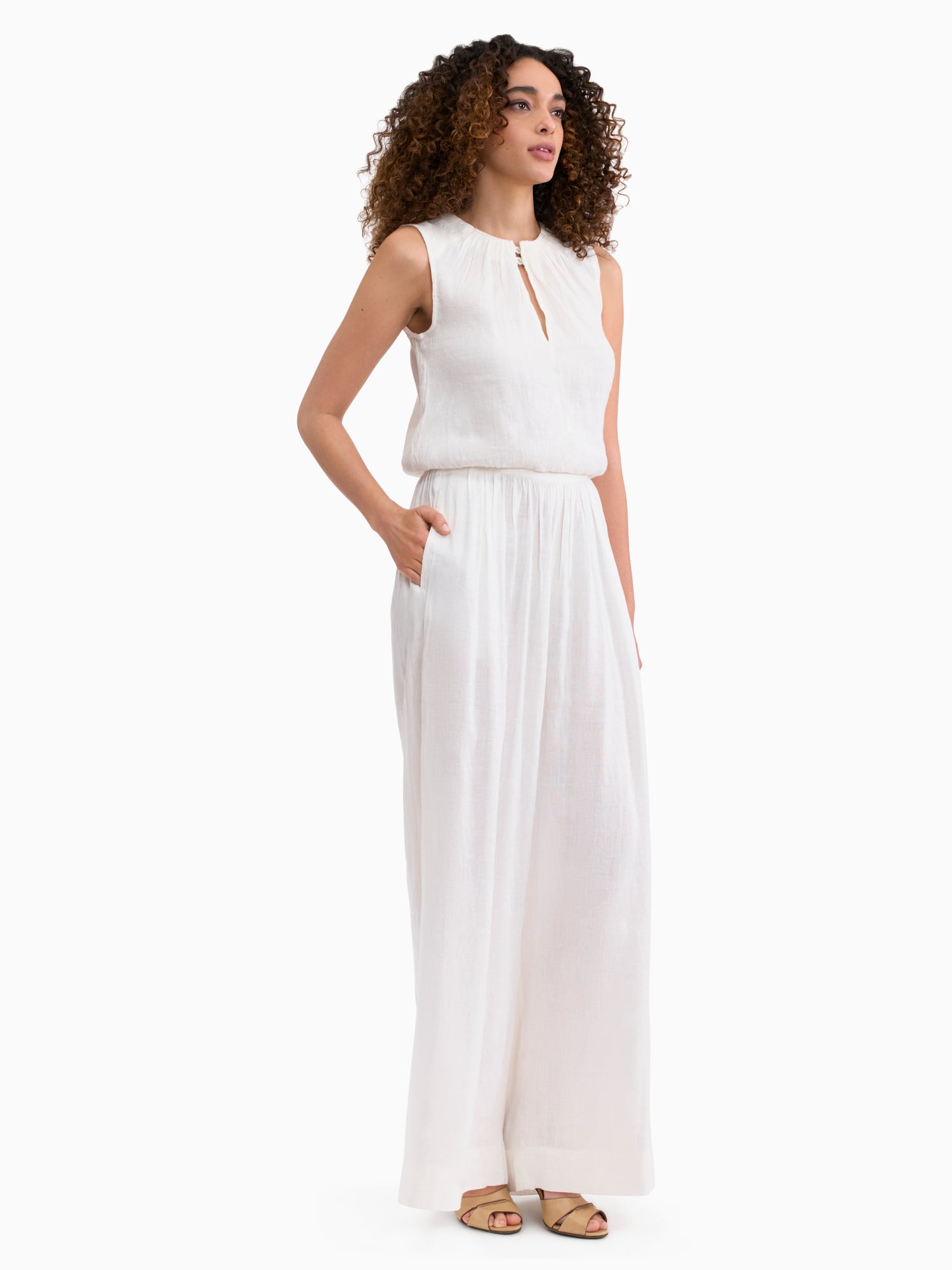  Cleo Top in Ivory by Rebecca Taylor