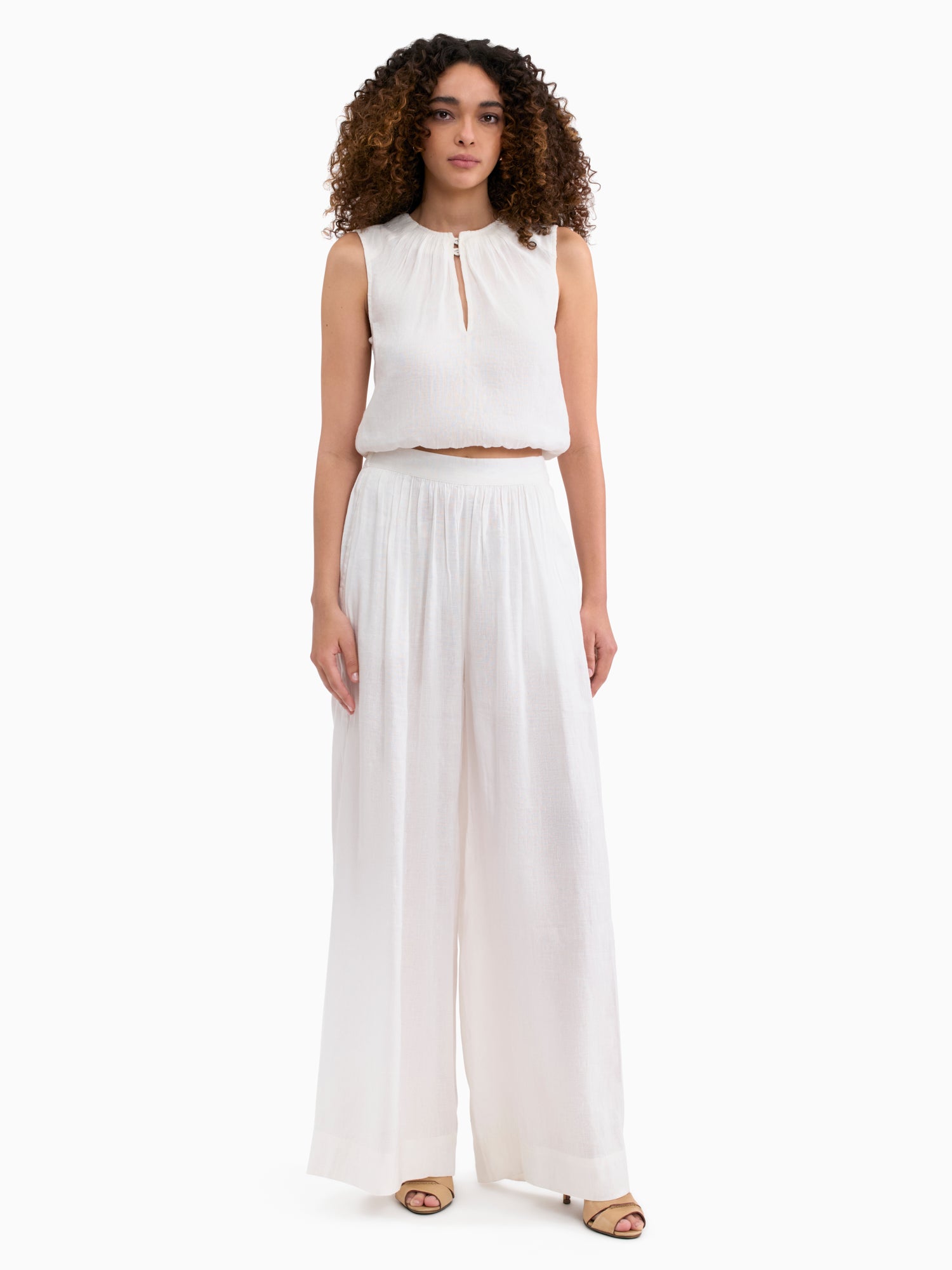  Cleo Pant in Ivory by Rebecca Taylor