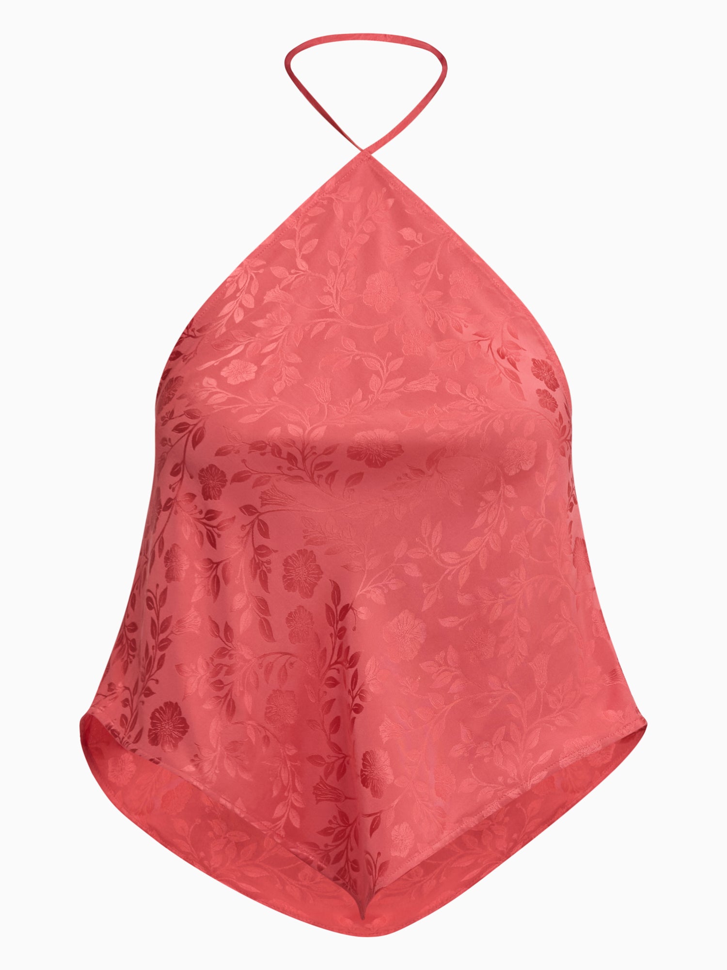  Emery Jacquard Halter in Coral Blush by Rebecca Taylor