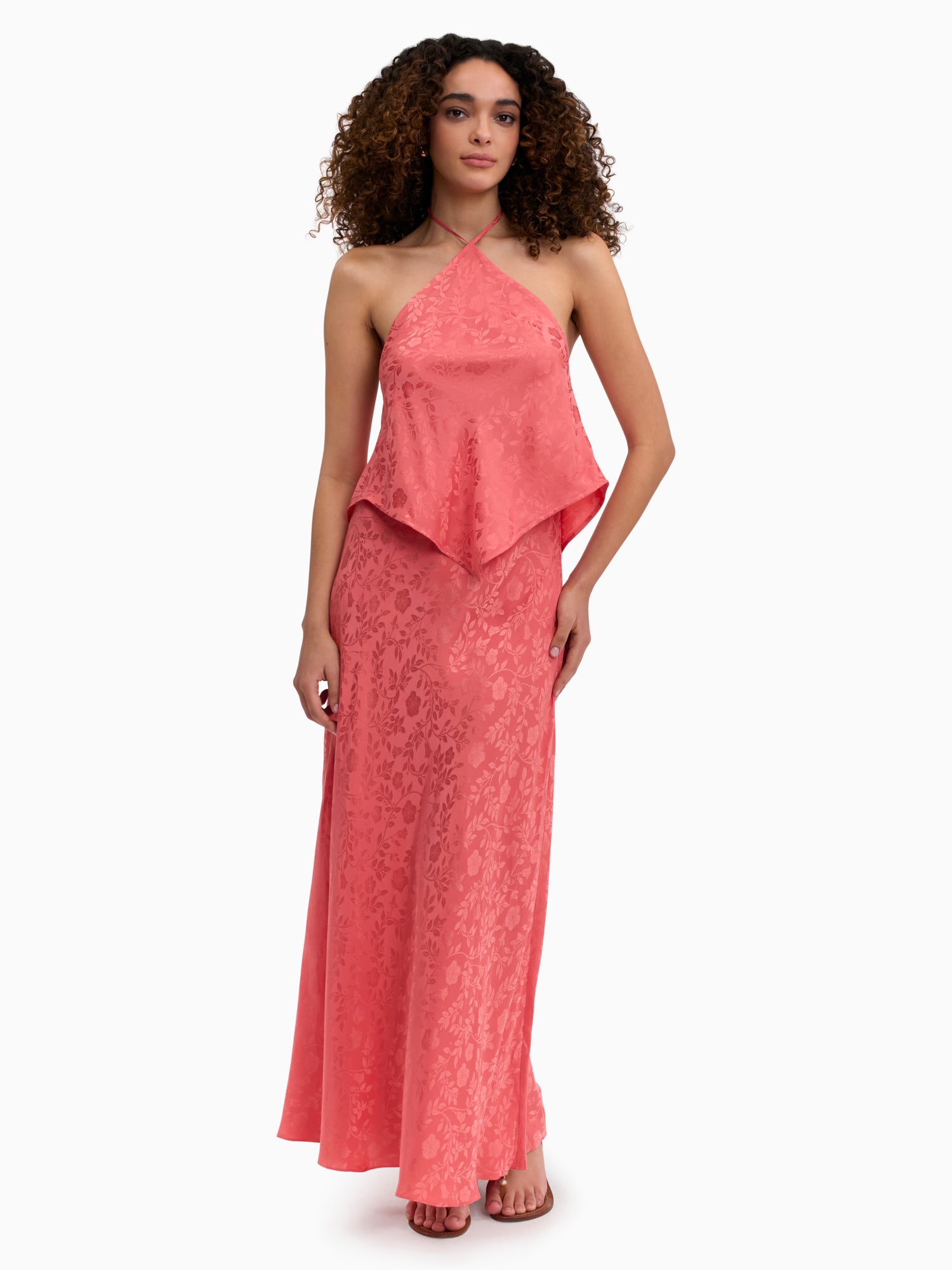  Emery Jacquard Skirt in Coral Blush by Rebecca Taylor