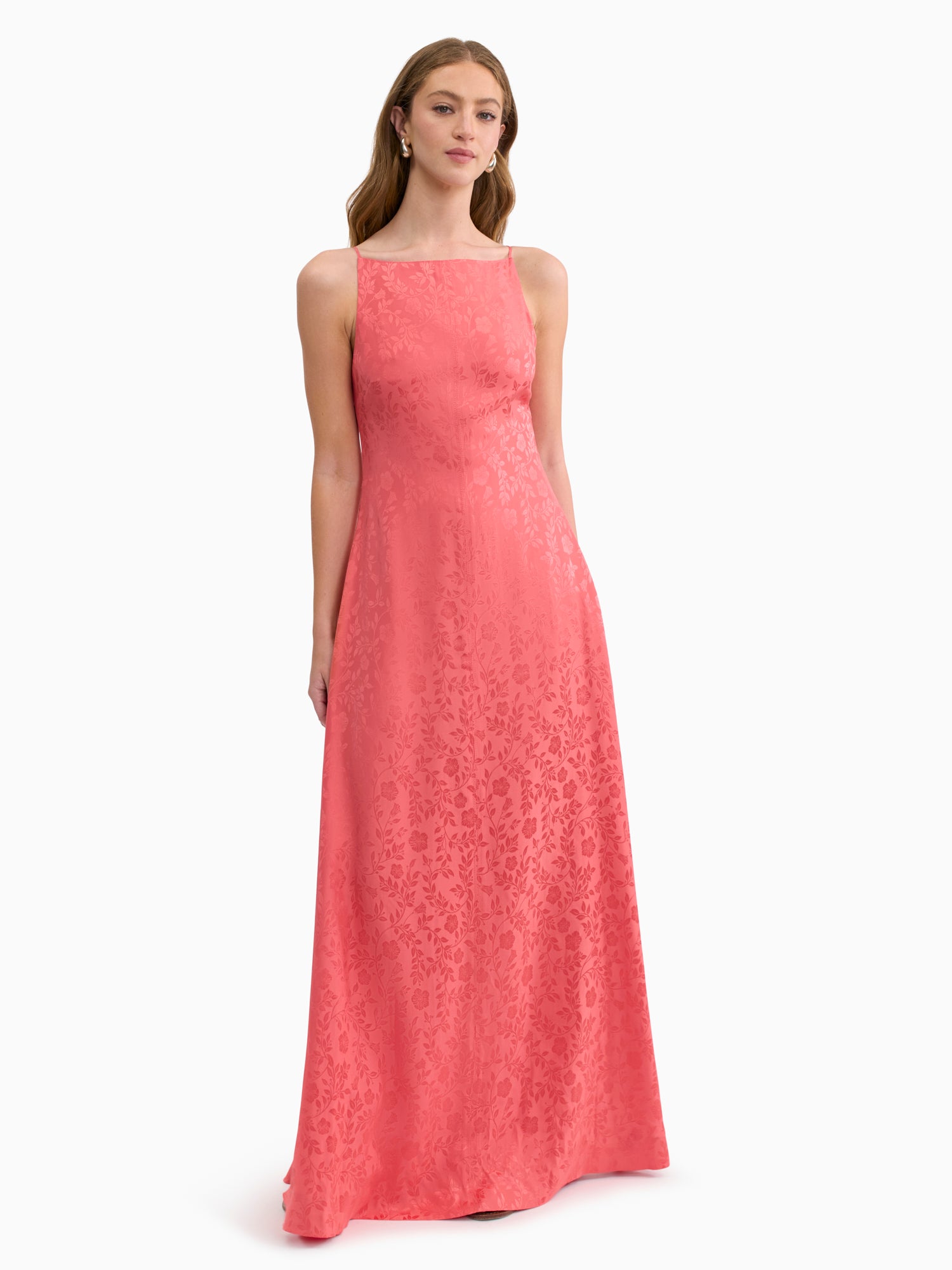  Emery Jacquard Dress in Coral Blush by Rebecca Taylor