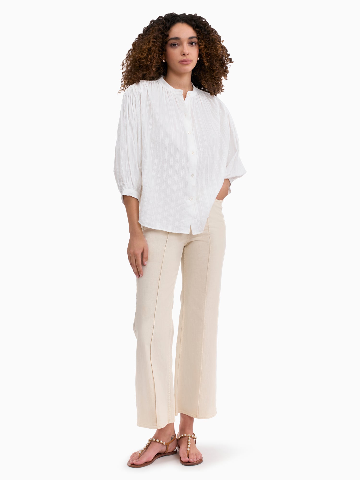  Marianne Blouse in Ivory by Rebecca Taylor