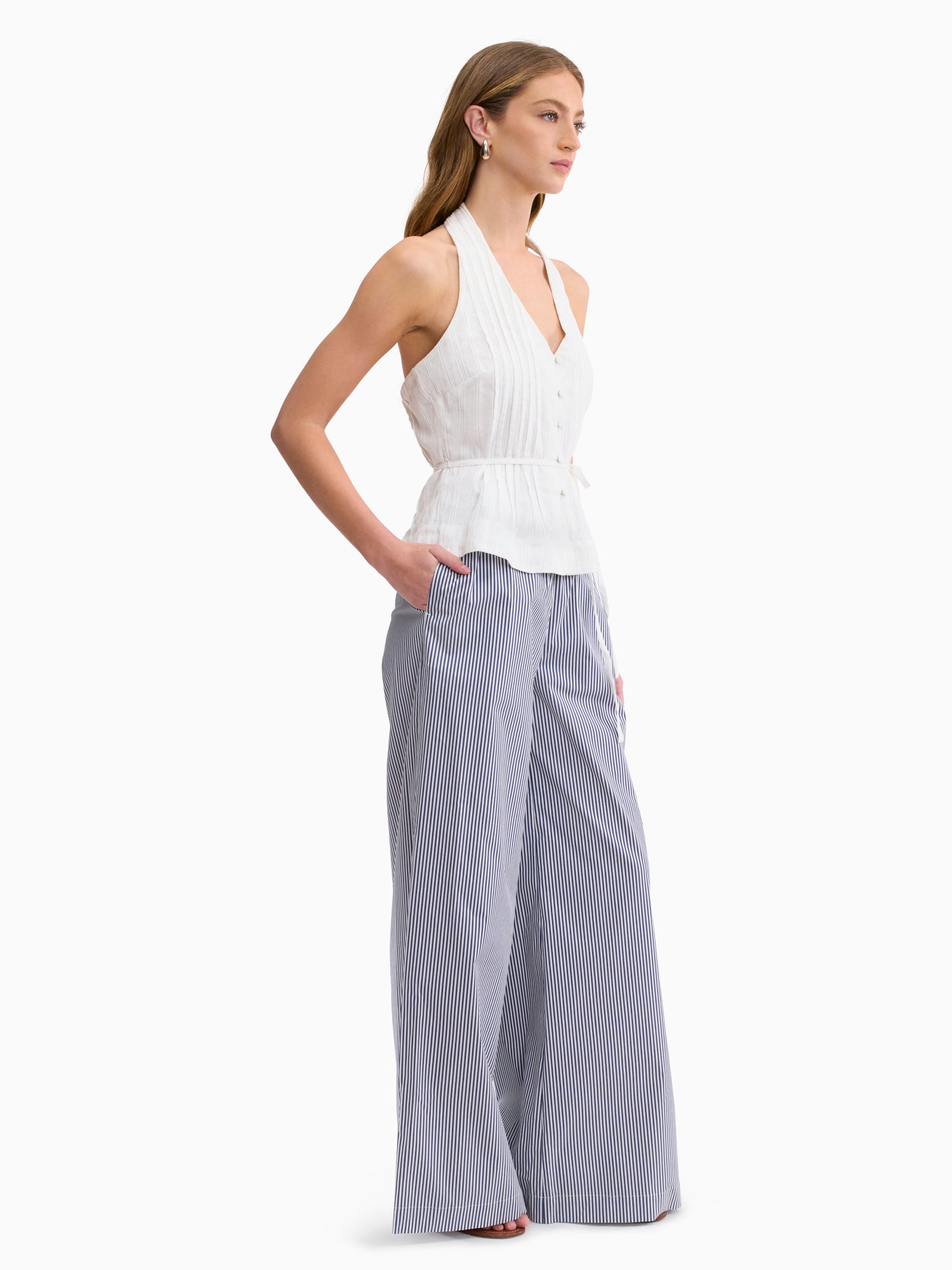  Marianne Halter Top in Ivory by Rebecca Taylor