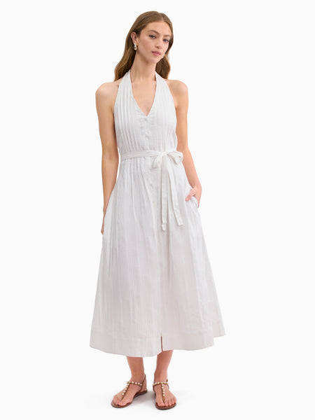 Ivory Marianne Halter Dress - Rebecca Taylor