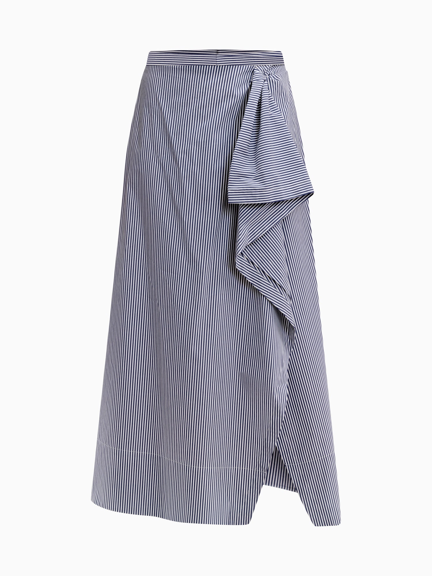  Joselene Poplin Skirt in Navy Stripe by Rebecca Taylor