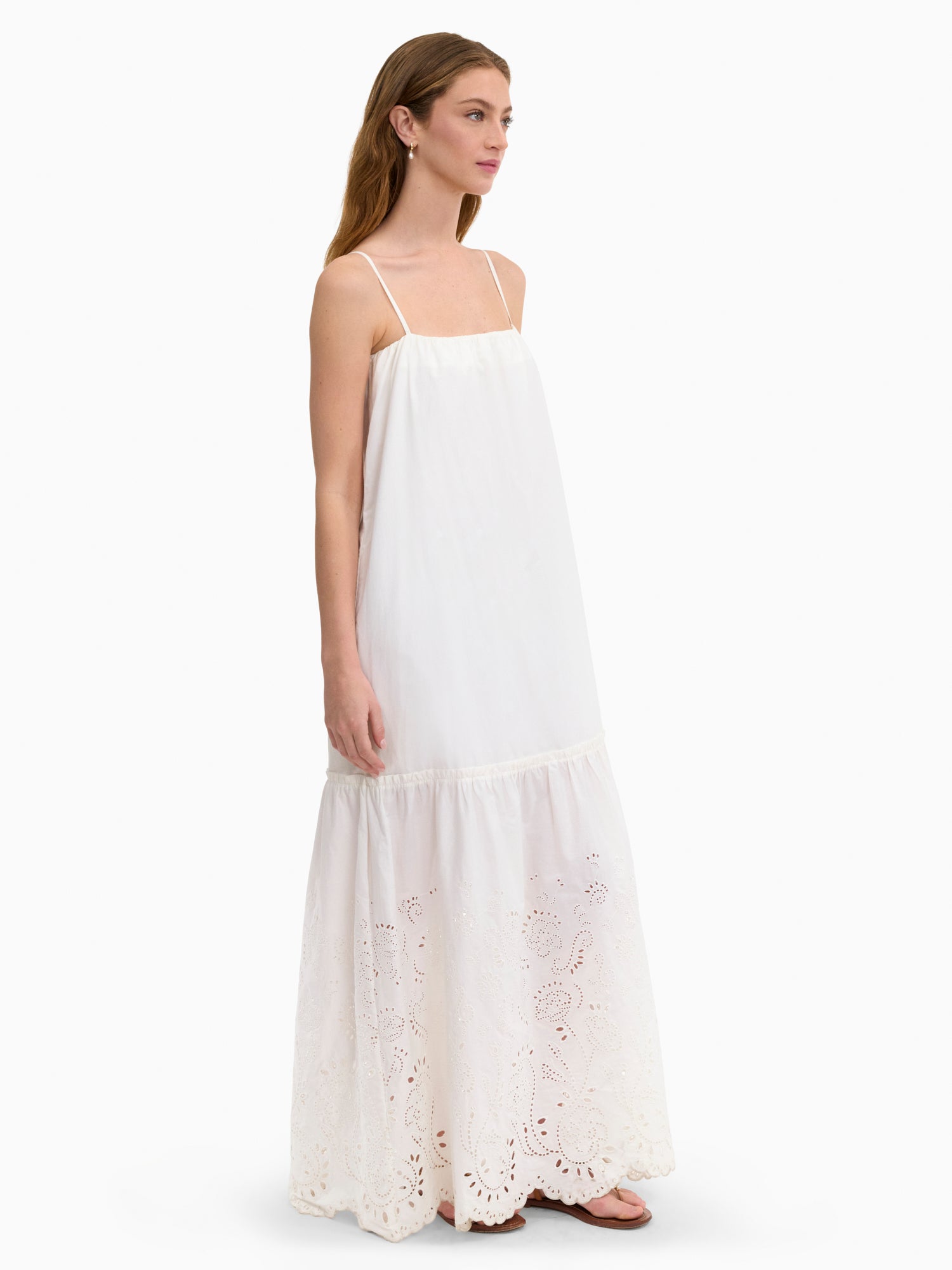  Brielle Poplin Eyelet Dress in Ivory by Rebecca Taylor