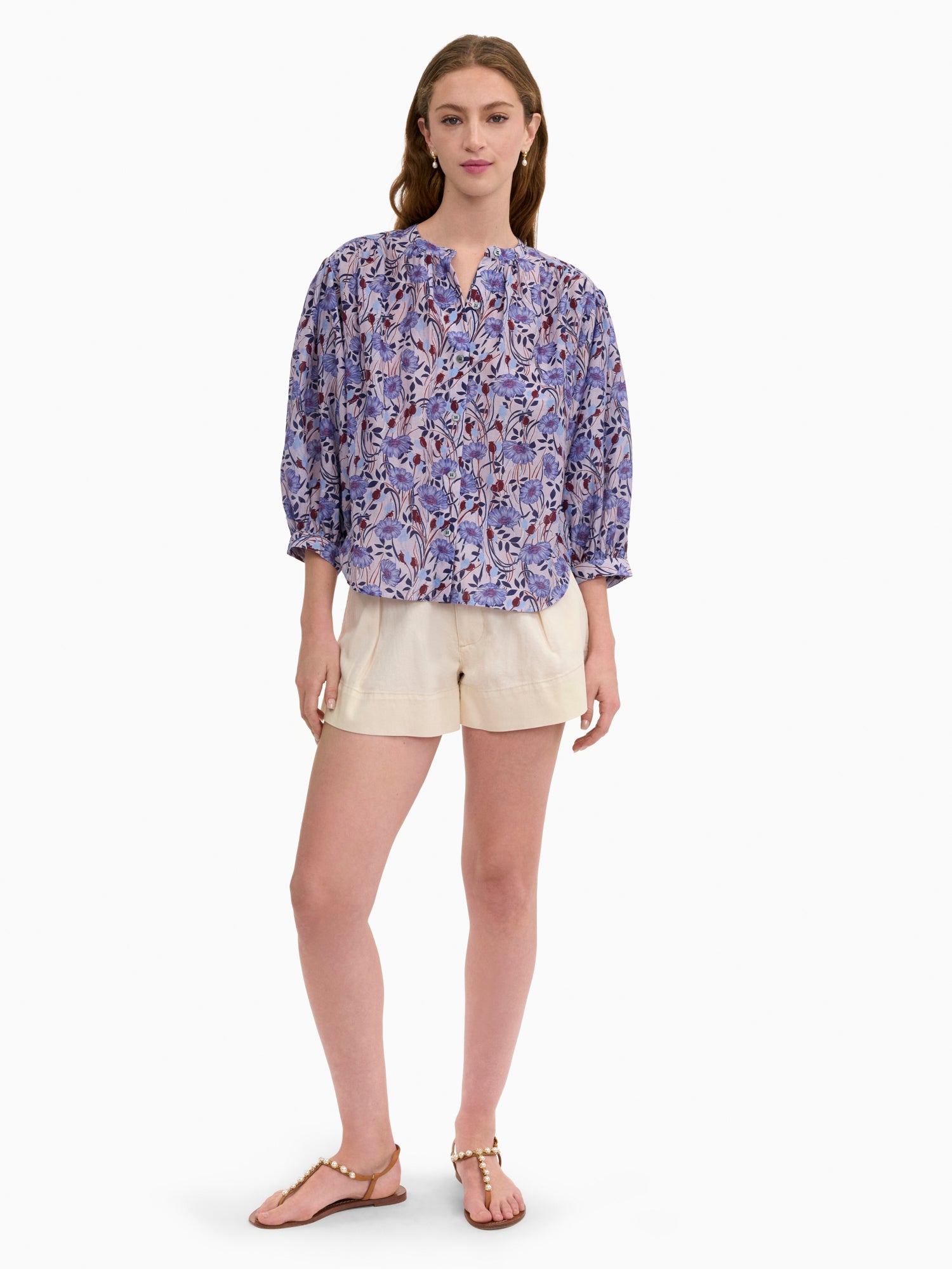  Daphne Blouse in Iris Multi by Rebecca Taylor