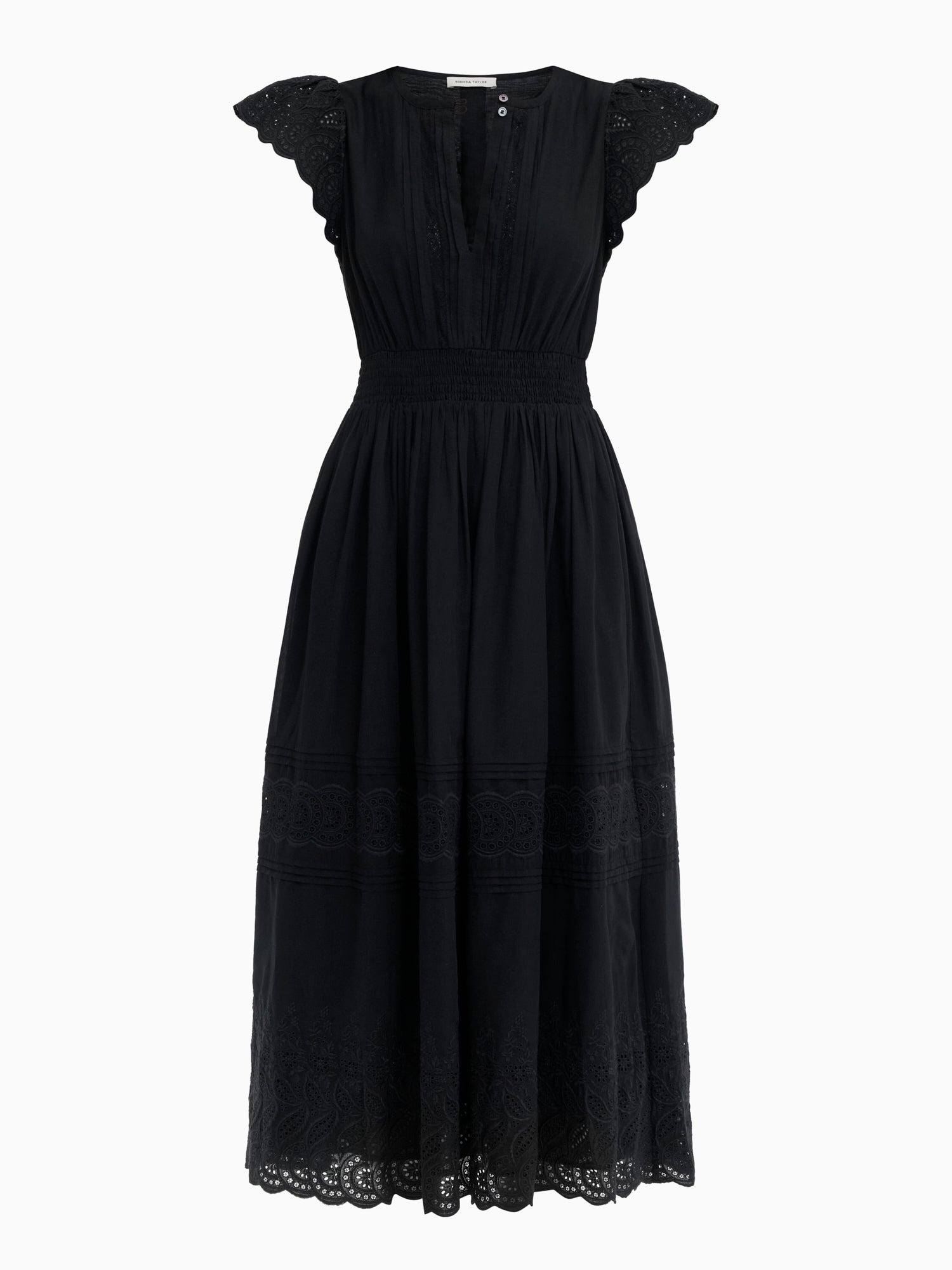  Sabine Dress in Jet Black by Rebecca Taylor