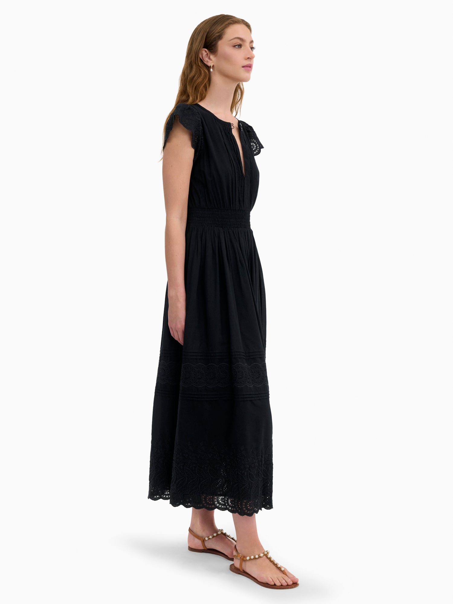  Sabine Dress in Jet Black by Rebecca Taylor