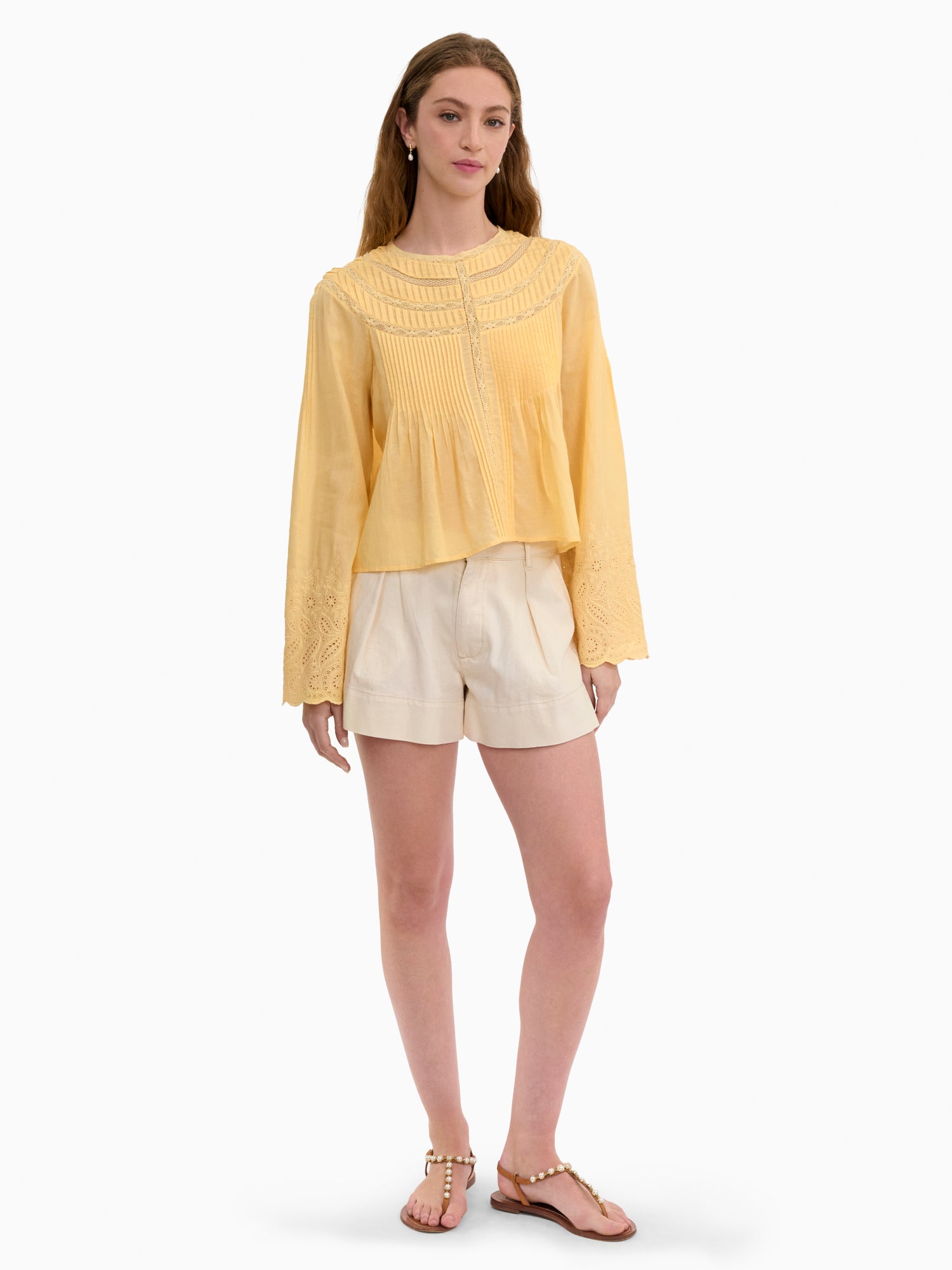  Sabine Blouse in Daisy Yellow by Rebecca Taylor