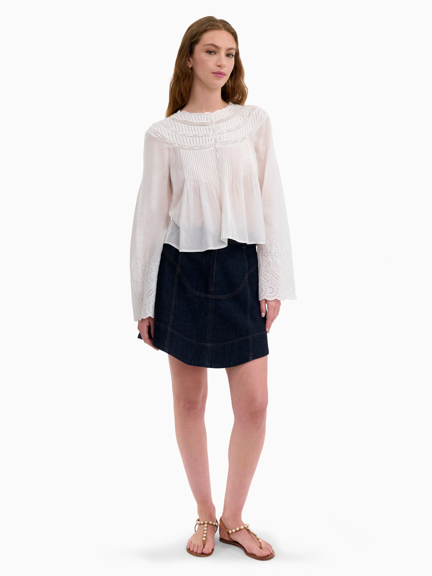  Sabine Blouse in Ivory by Rebecca Taylor