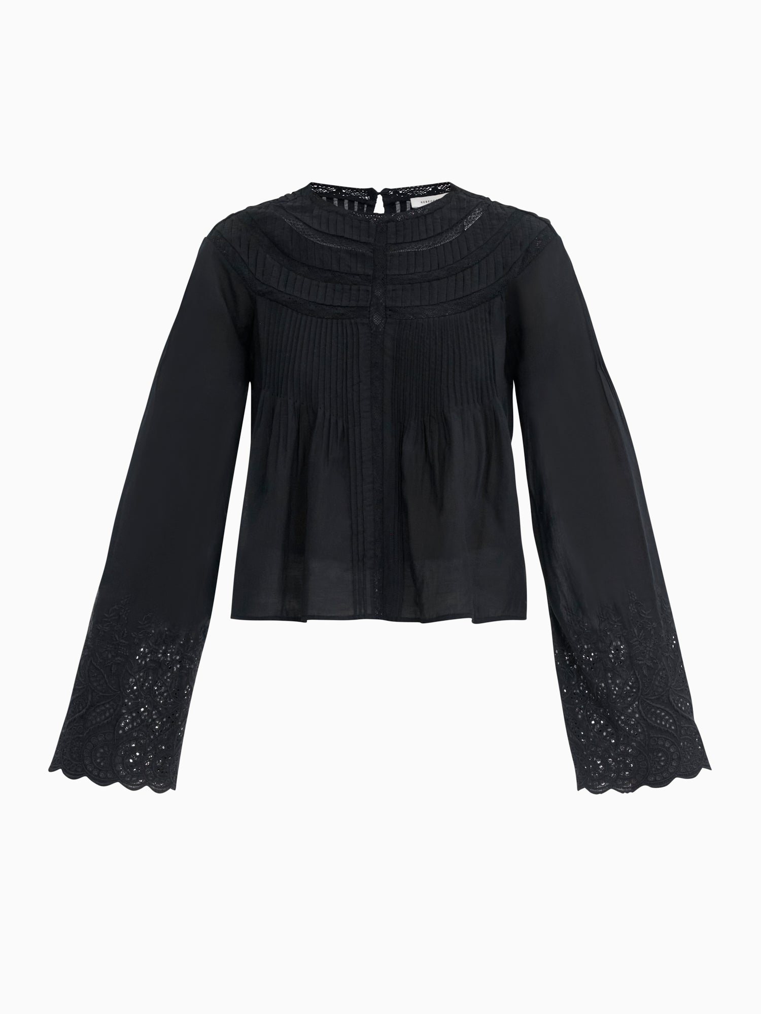  Sabine Blouse in Jet Black by Rebecca Taylor