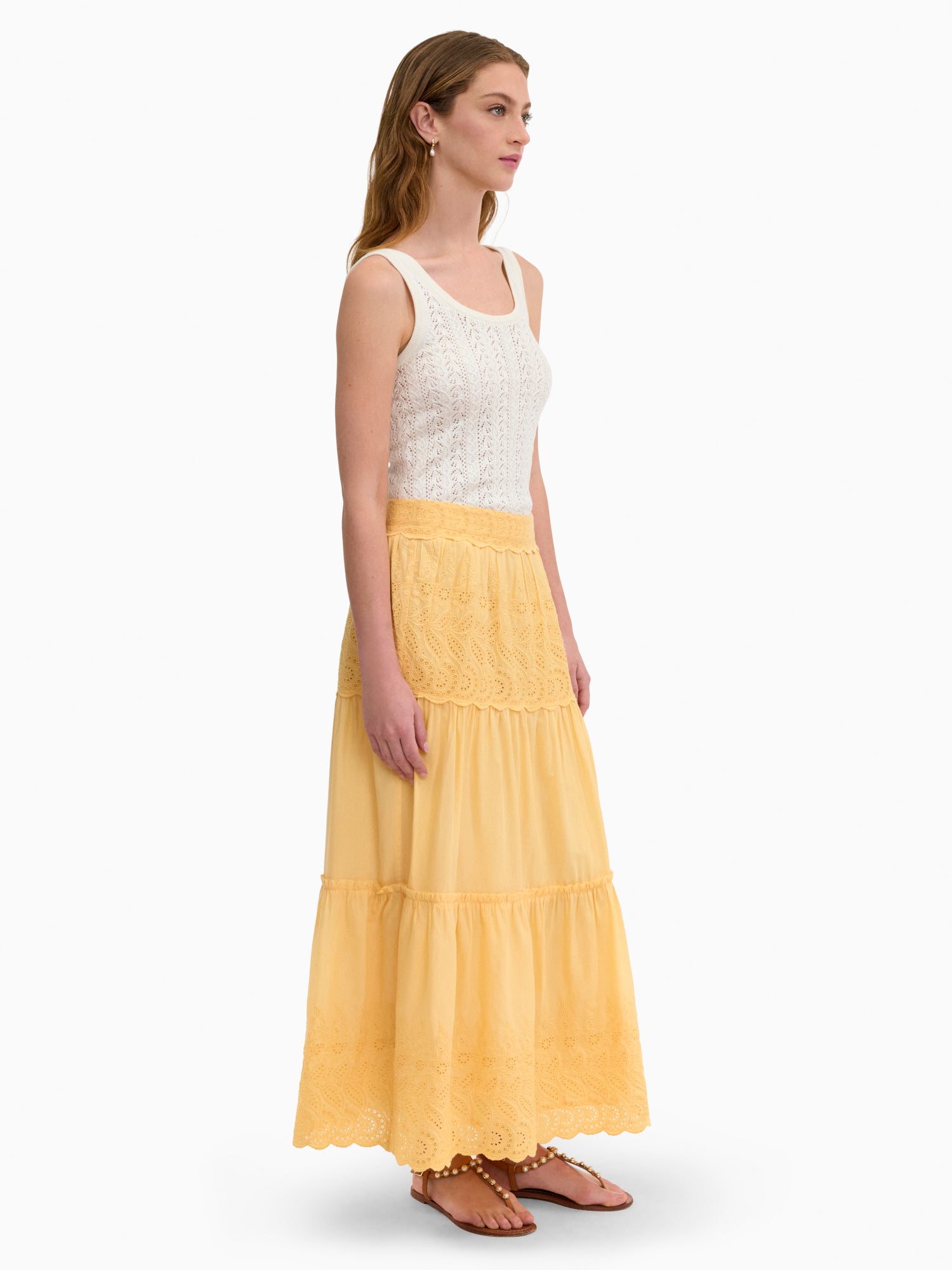  Sabine Skirt in Daisy Yellow by Rebecca Taylor