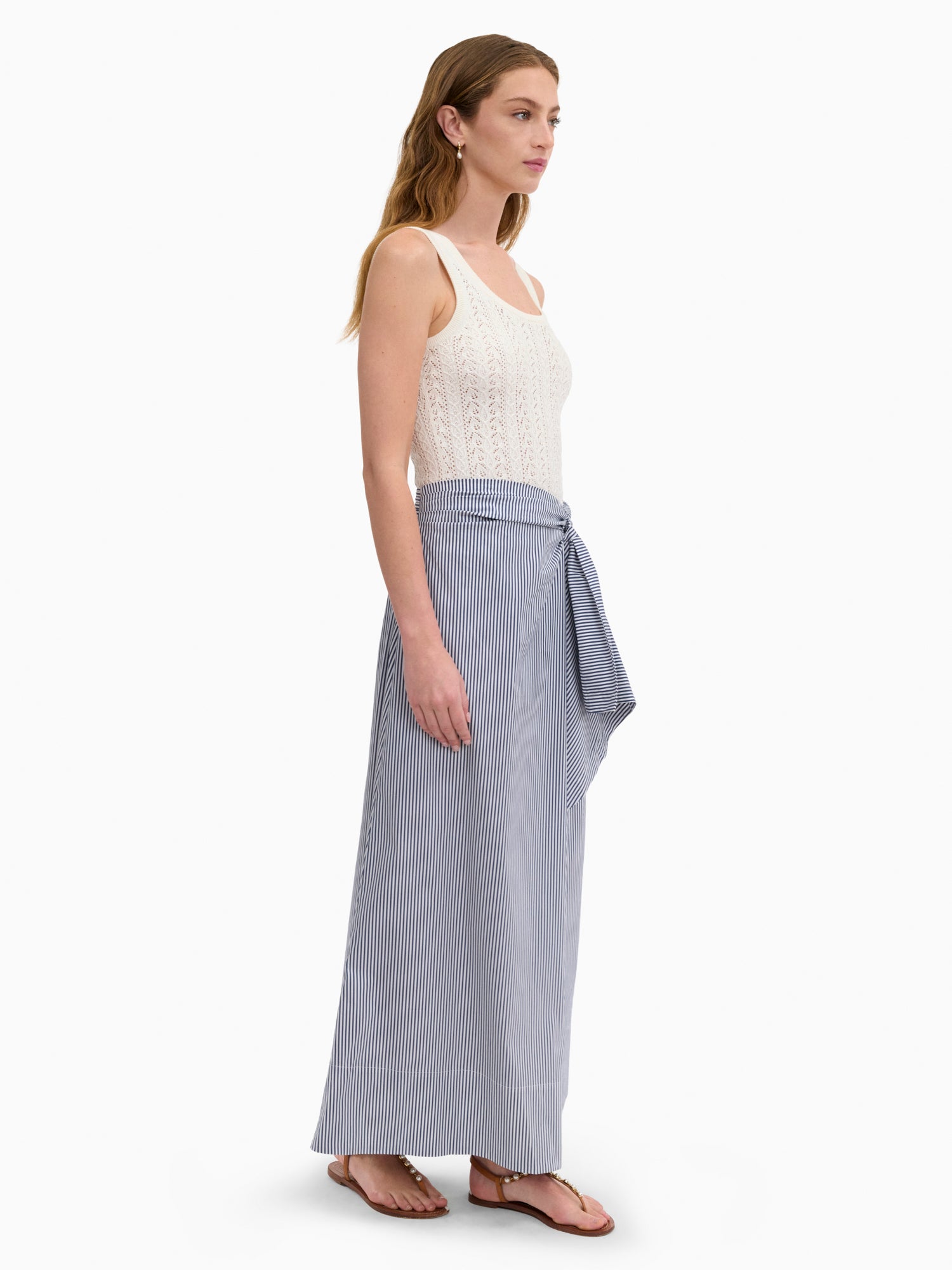  Verana Knit Tank in Ivory by Rebecca Taylor