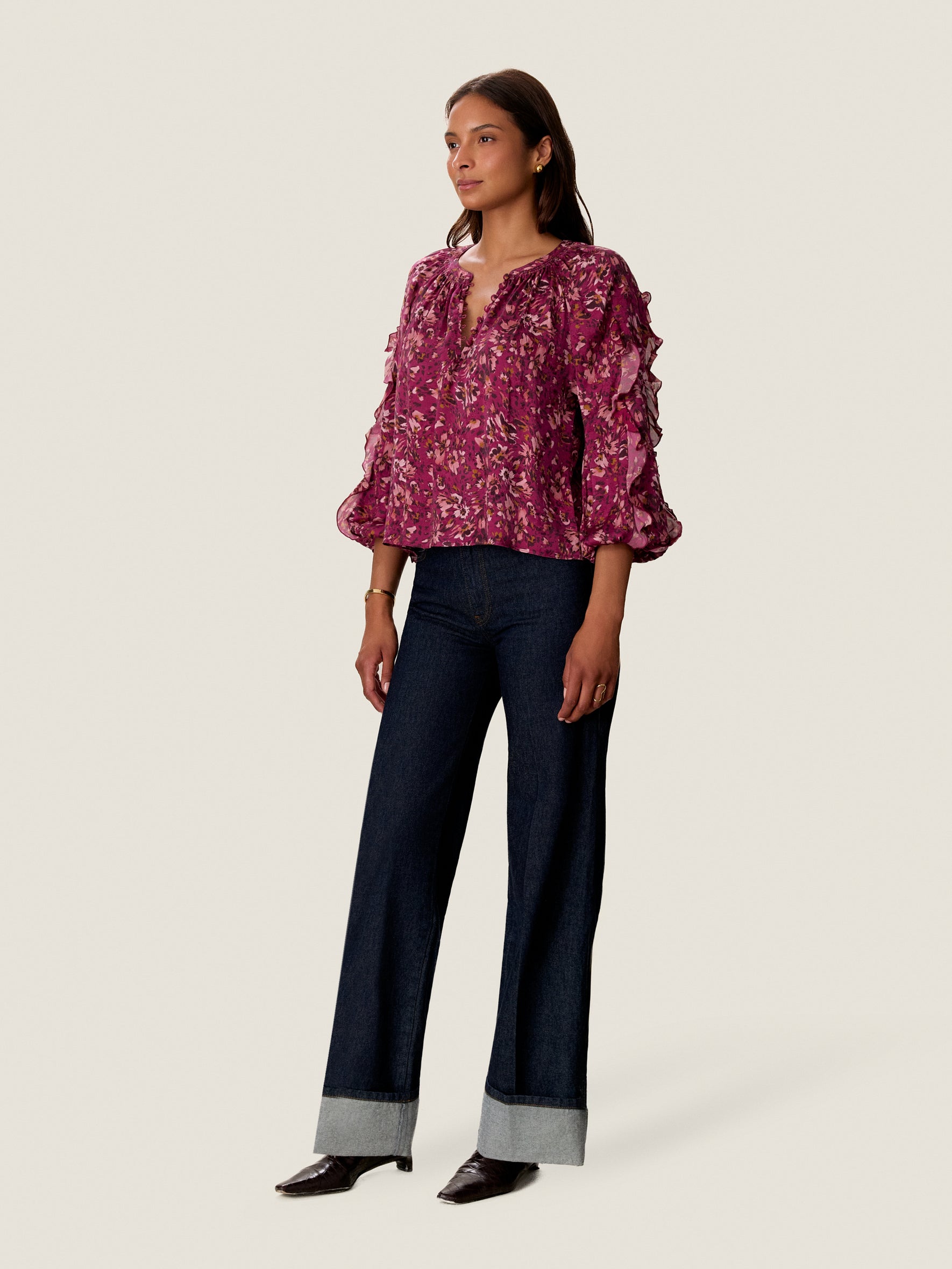 Brooke Ruffle Bubble Top