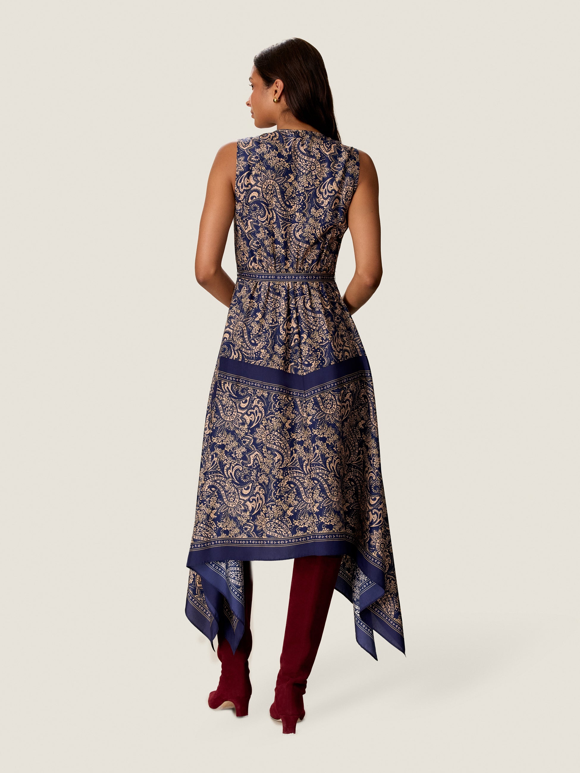  Wren Scarf Dress in Maritime Multi by Rebecca Taylor