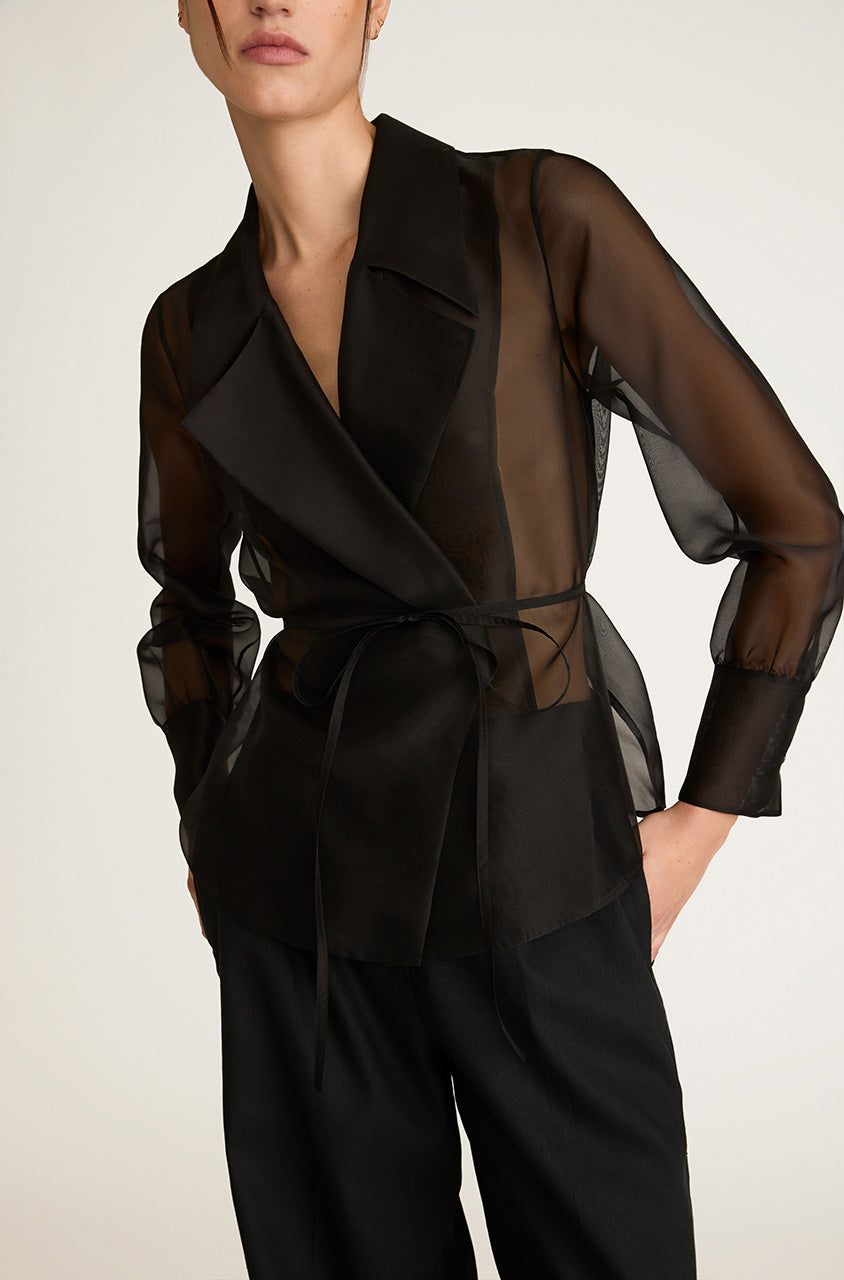 Organza Wrap Shirt
