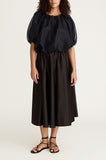 Silk Chiffon Bubble Top