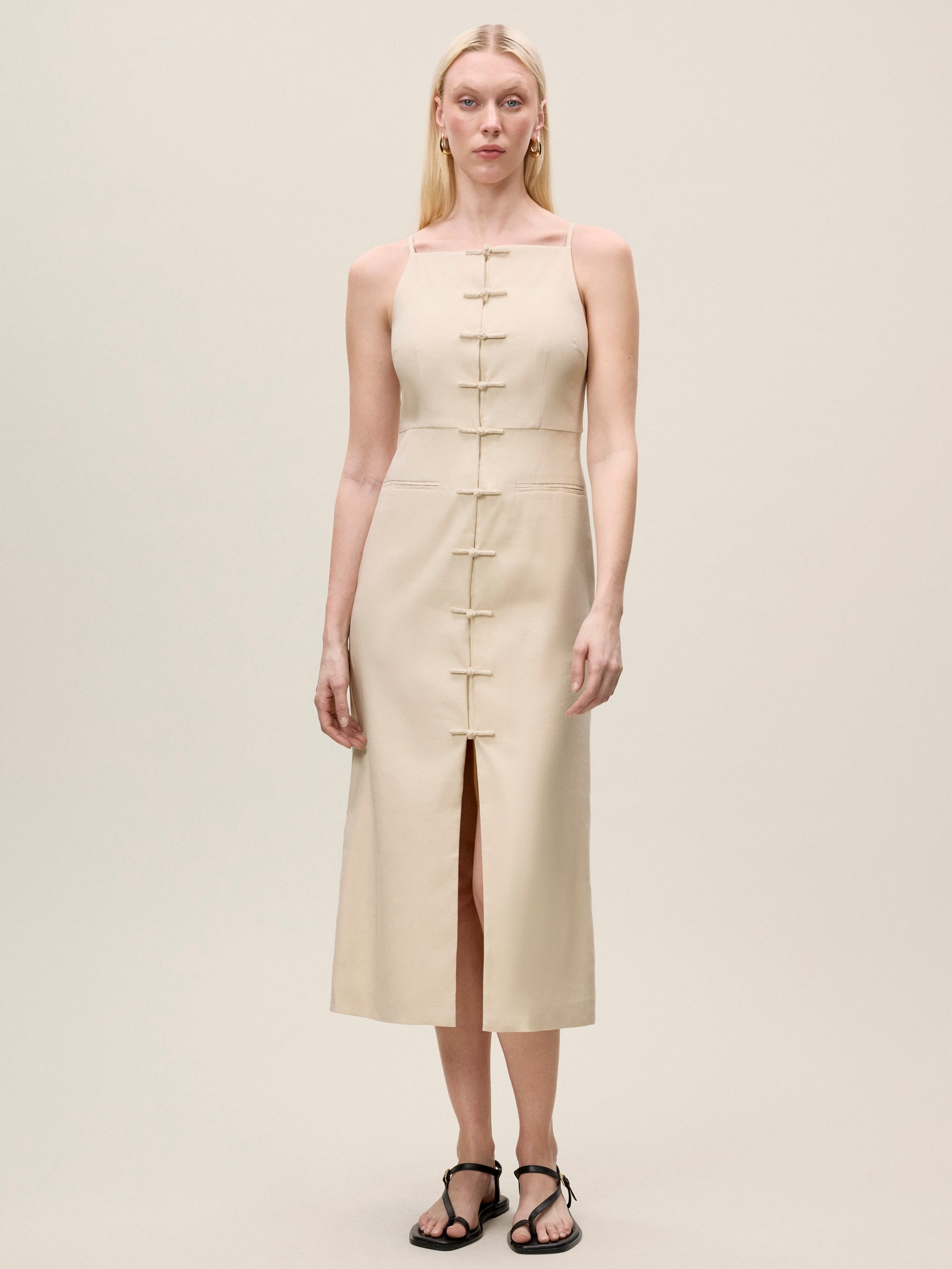 Beatrice Stretch Linen Dress