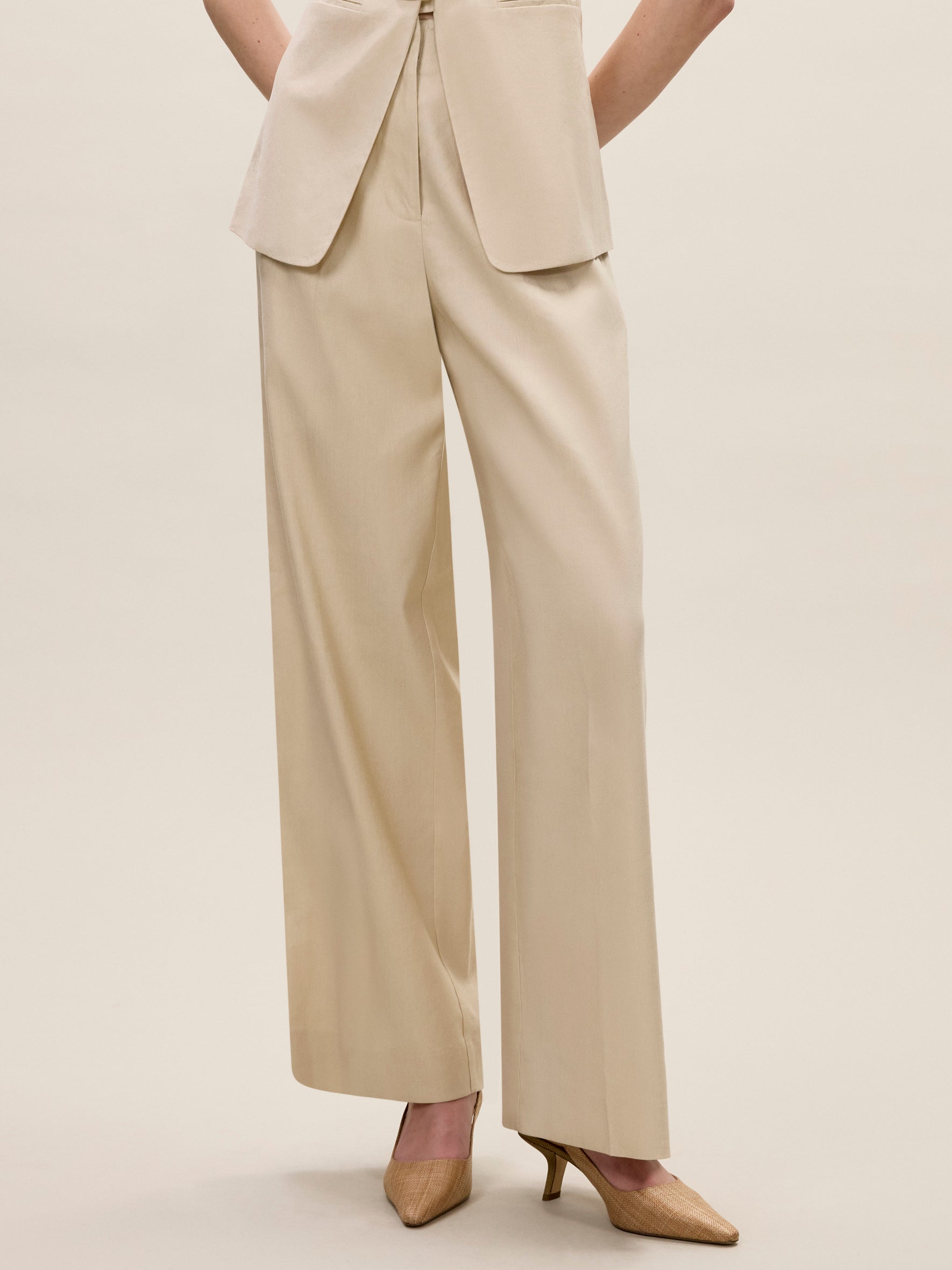 Beatrice Stretch Linen Pant