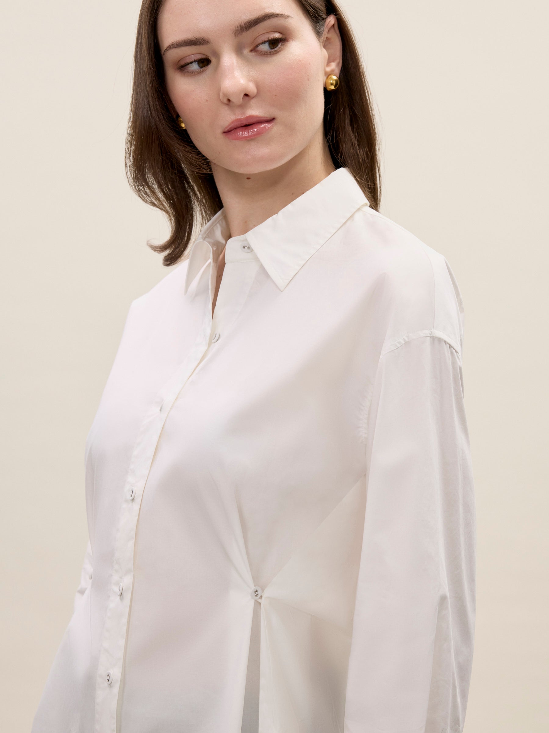  Yara Poplin Shirt in Milk by Rebecca Taylor
