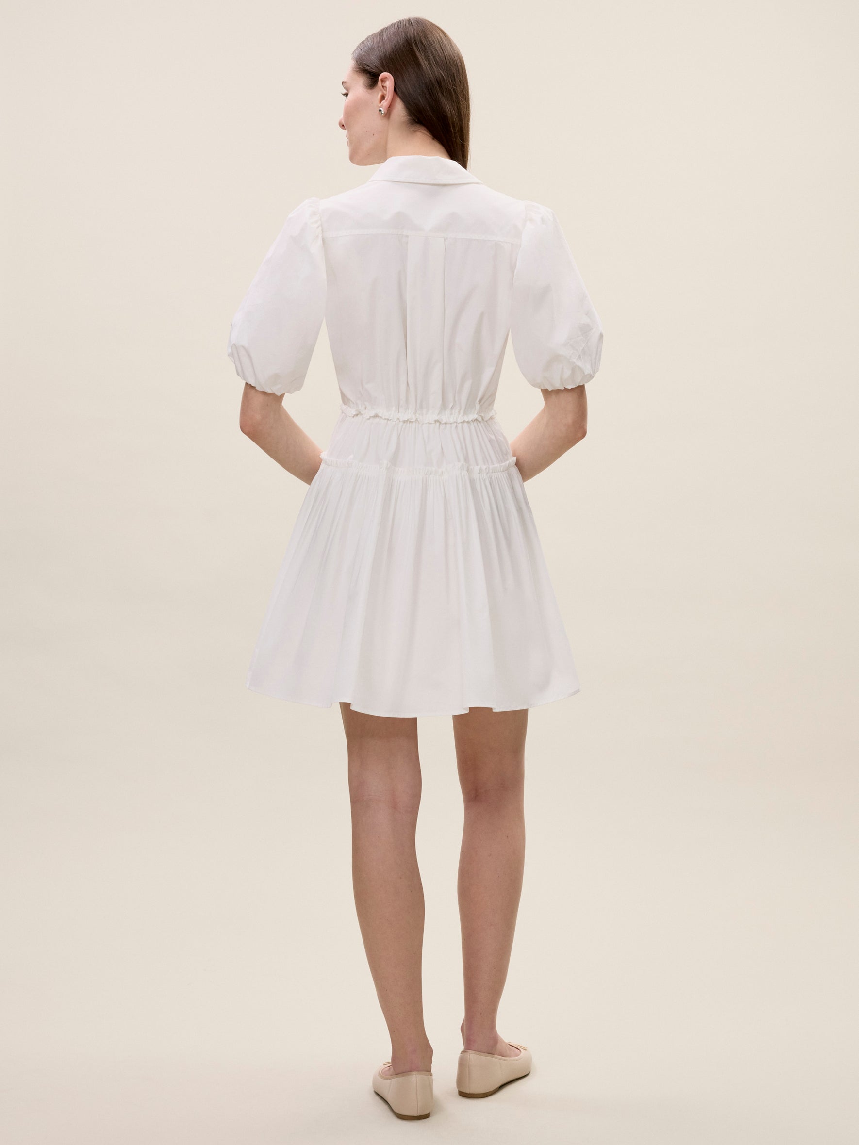 rebecca taylor heavy cotton shirt dress Lorelai Shirt Dress Ivory / XL