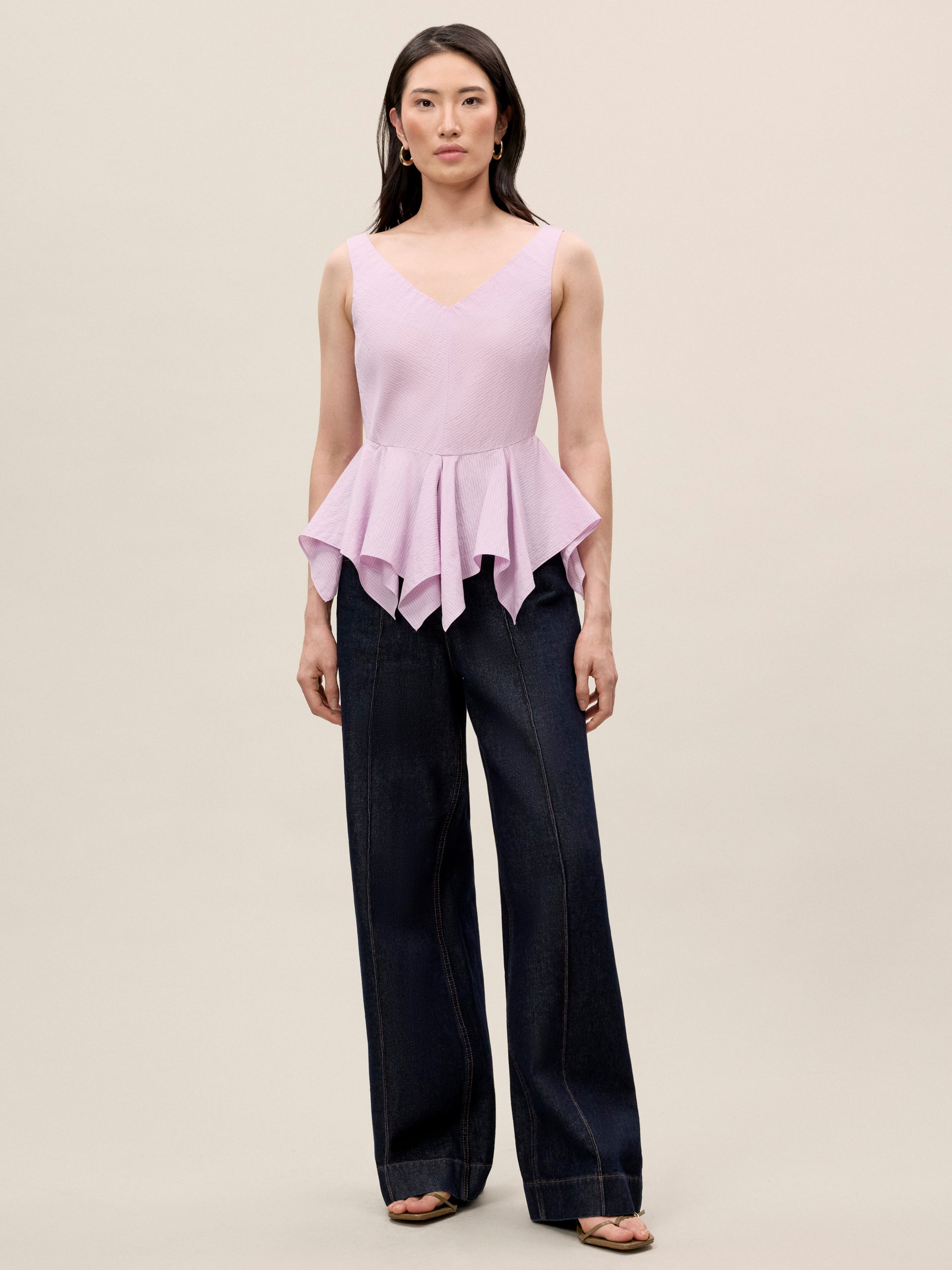  Allegra Stripe Top in Wisteria by Rebecca Taylor