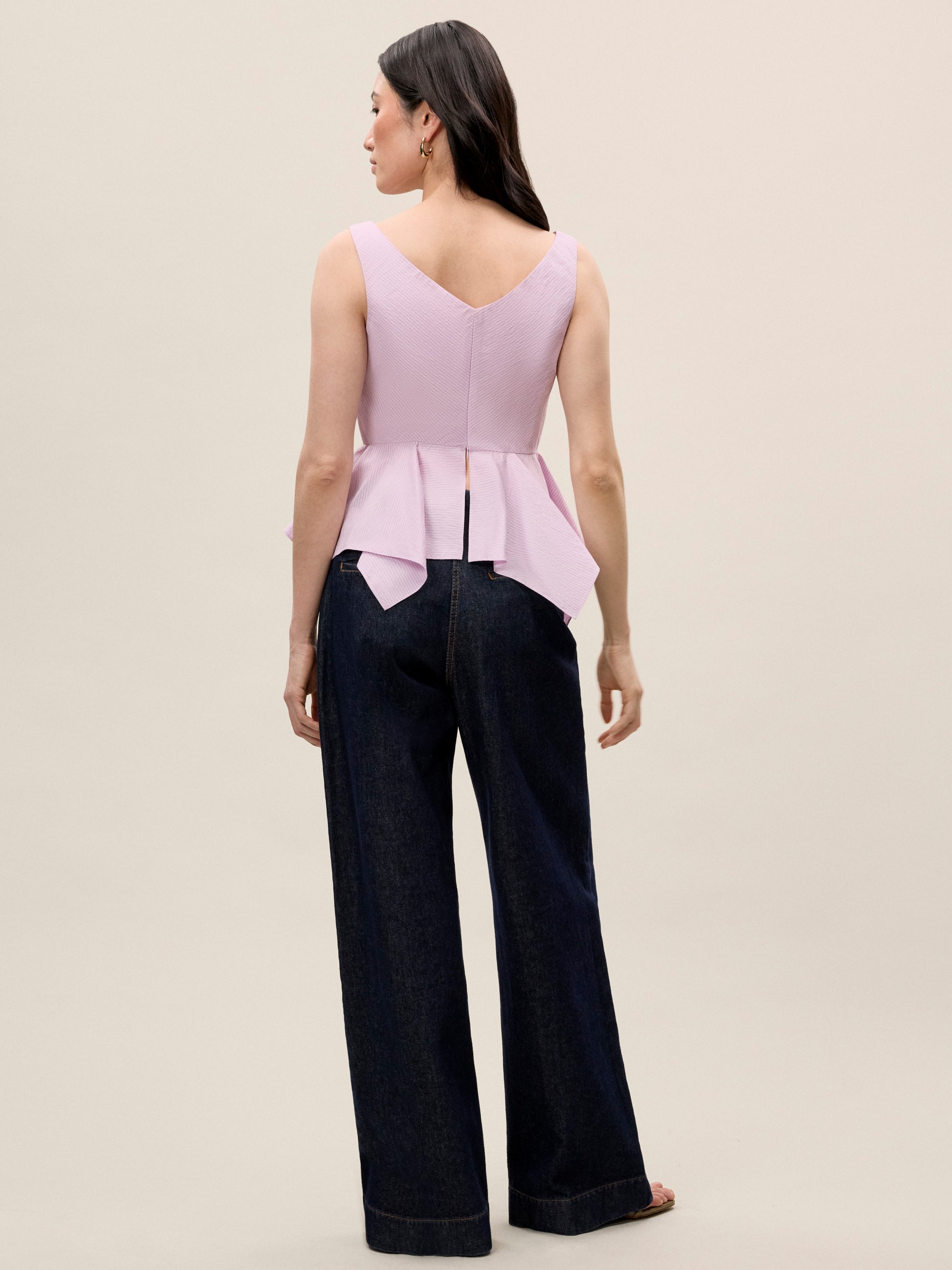  Allegra Stripe Top in Wisteria by Rebecca Taylor